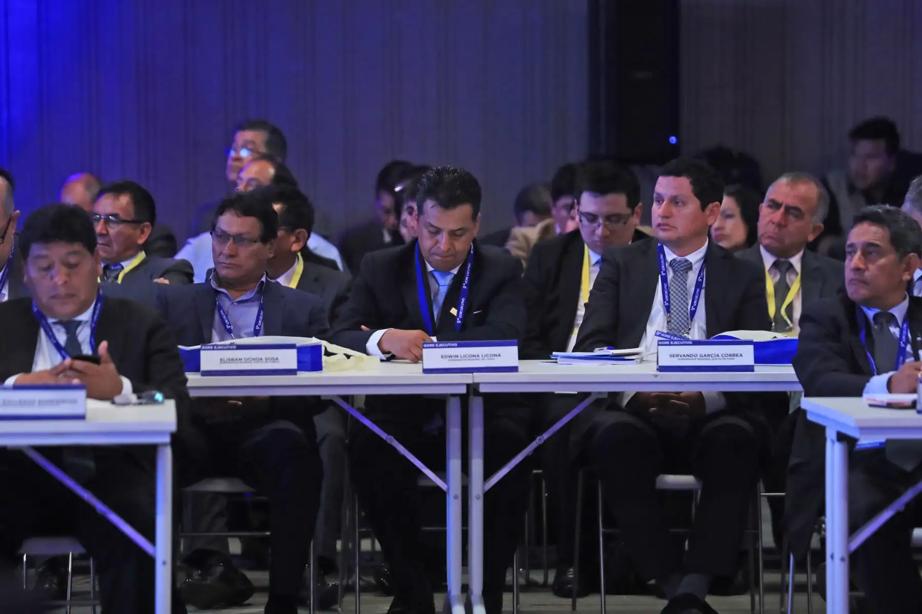 Presidente Vizcarra, junto al Jefe del Gabinete, Cesar Villanueva, dan inicio al Noveno Gore Ejecutivo, que se lleva a cabo en el Centro de Convenciones de Lima. Foto: ANDINA/Prensa Presidencia
