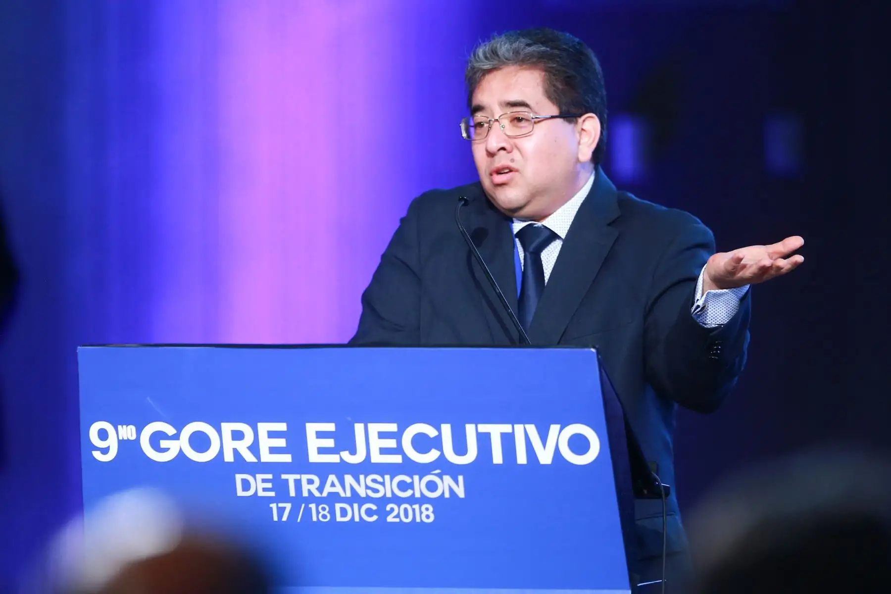 Presidente Vizcarra, junto al Jefe del Gabinete, Cesar Villanueva, dan inicio al Noveno Gore Ejecutivo, que se lleva a cabo en el Centro de Convenciones de Lima. Foto: ANDINA/Prensa Presidencia