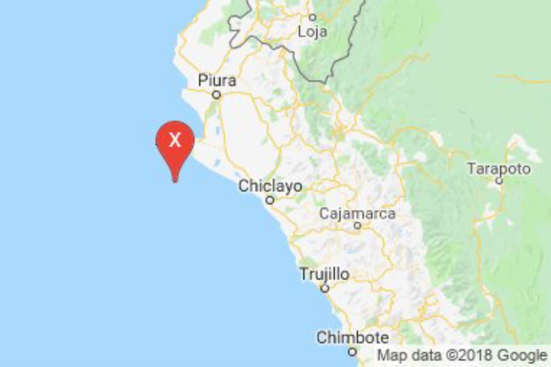 La provincia piurana de Sechura fue remecida por un sismo de magnitud 4.1 esta tarde.