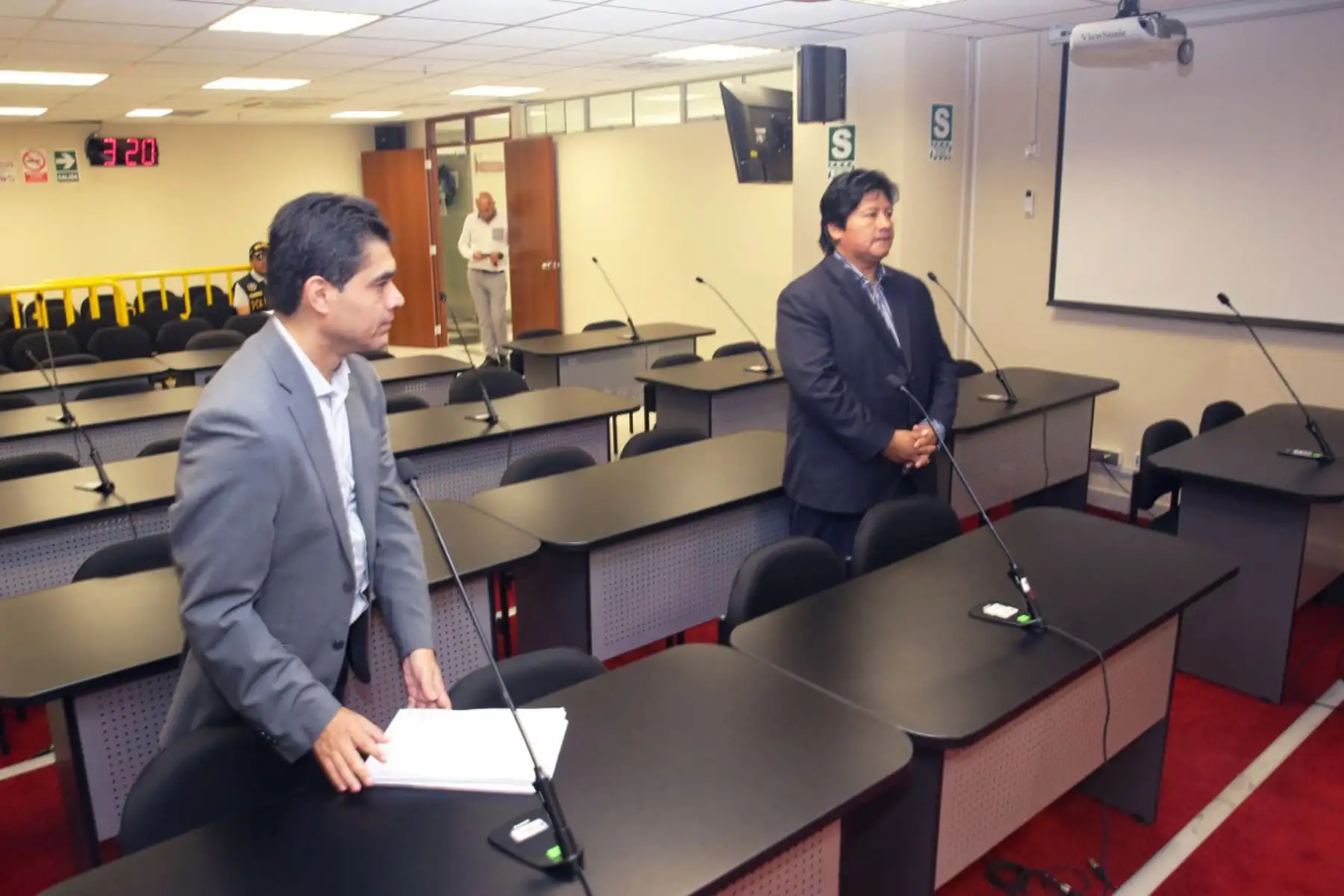 Tercer Juzgado Nacional de Investigación Preparatoria del Sistema Anticorrupción realiza audiencia de prisión preventiva solicitada por el ex presidente de la FPF , Edwin Oviedo, por presuntamente pertenecer a una organización criminal, tráfico de influencias y otros.Foto: ANDINA/Difusión