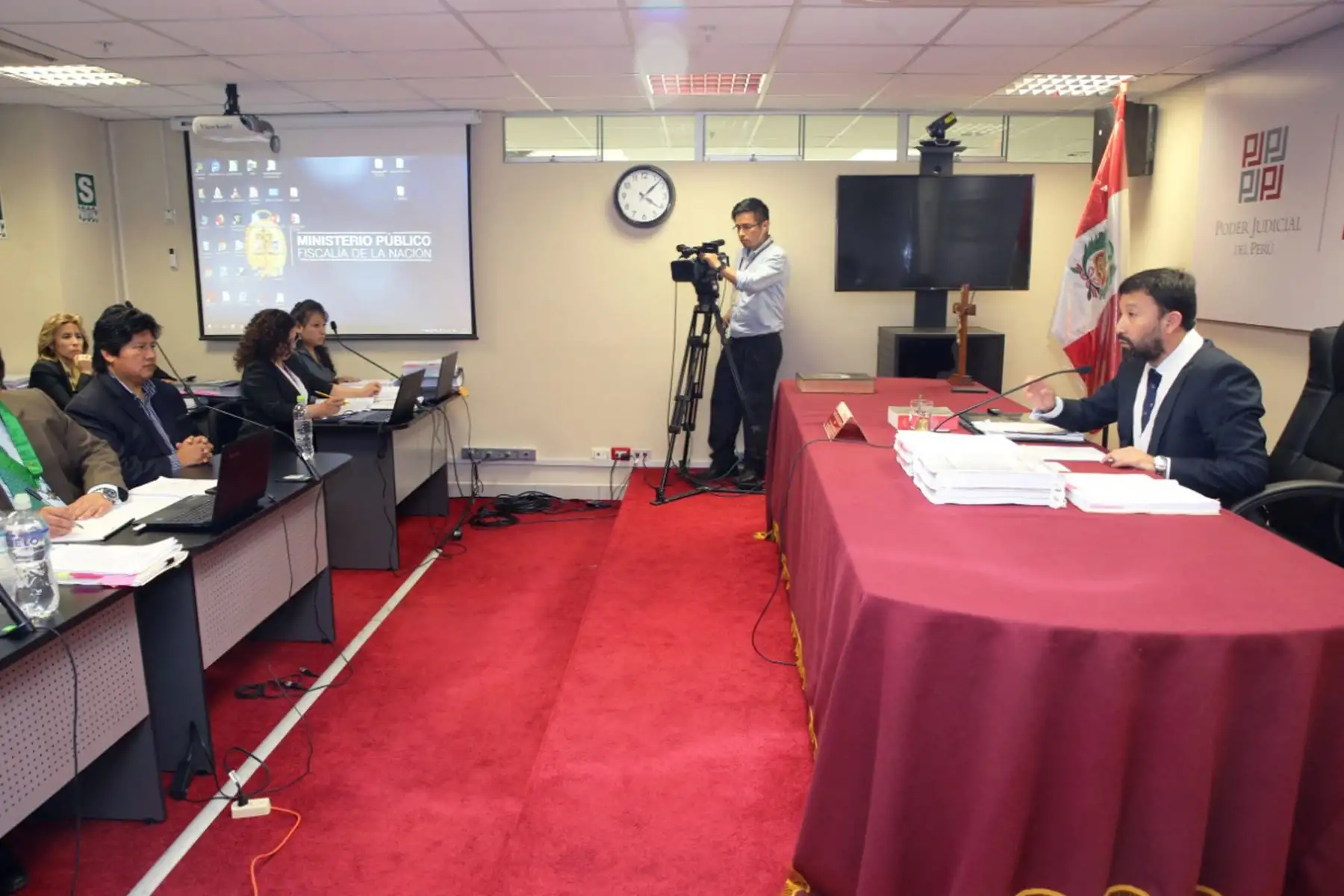 Tercer Juzgado Nacional de Investigación Preparatoria del Sistema Anticorrupción realiza audiencia de prisión preventiva solicitada por el ex presidente de la FPF , Edwin Oviedo, por presuntamente pertenecer a una organización criminal, tráfico de influencias y otros.Foto: ANDINA/Difusión