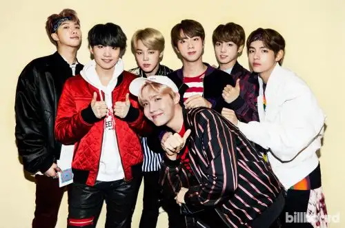 BTS, banda de k-pop.