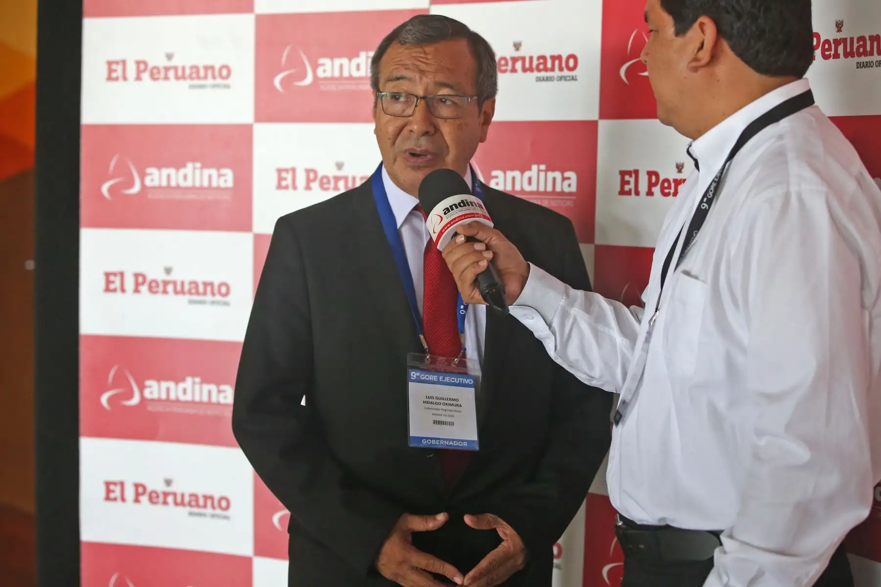 Luis Guillermo Hidalgo Okimura.  Madre de Dios en Gore Ejecutivo. Foto: ANDINA/Vidal Tarqui