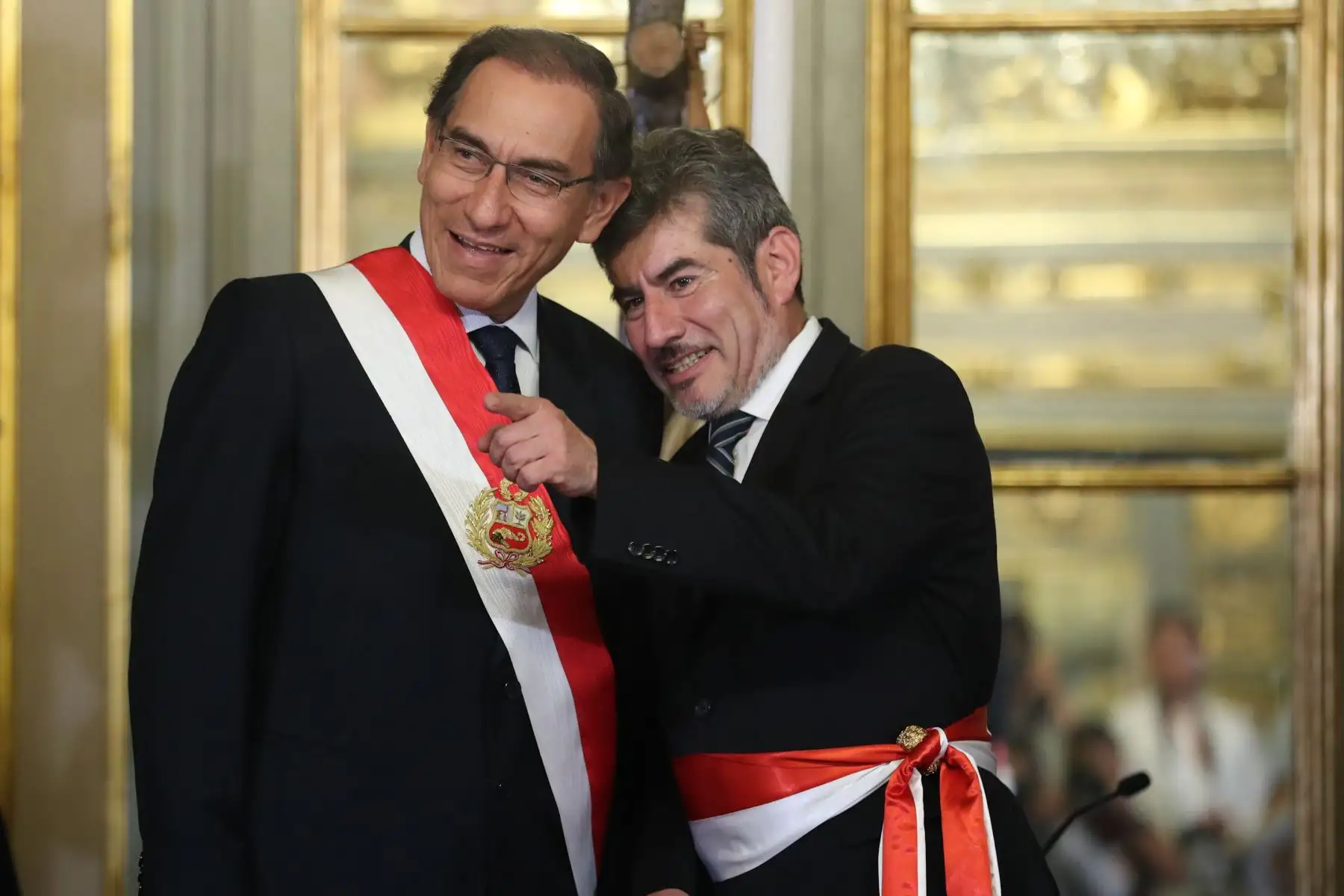 Presidente Vizcarra toma juramento a los ministros de Trabajo y Promoción del Empleo, Silvia Cáceres; Comercio Exterior y Turismo, Edgar Vásquez; y Cultura, Roger Valencia. Foto: ANDINA/Prensa Presidencia