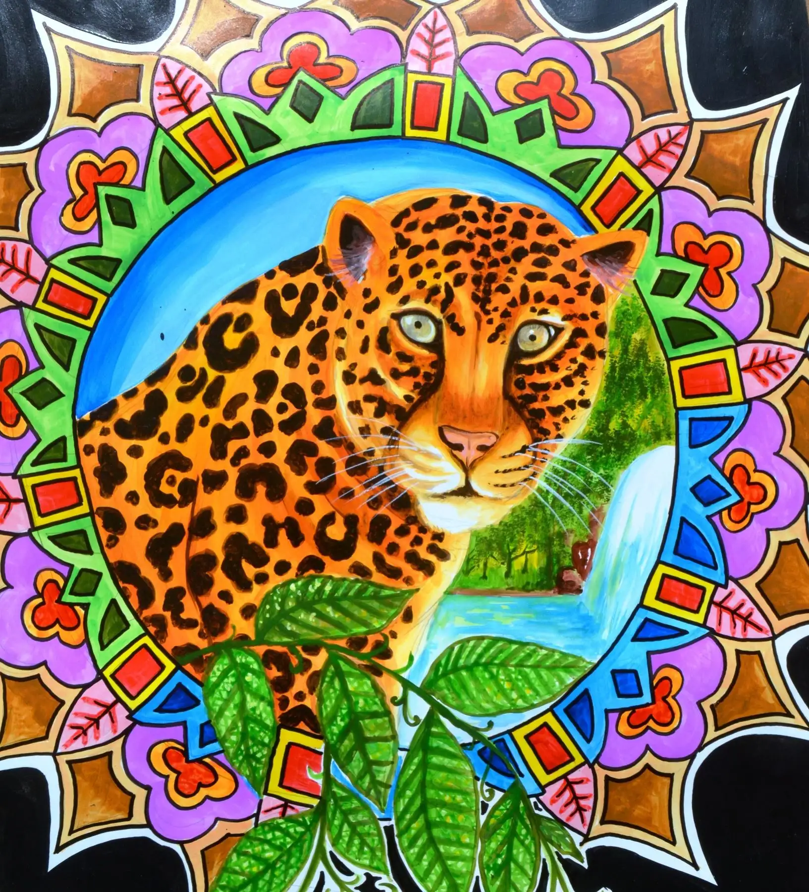 "El Jaguar": Autor: Juan Sotelo - I.E. Papa León XIII - Chilca. Foto: ANDINA/Difusión