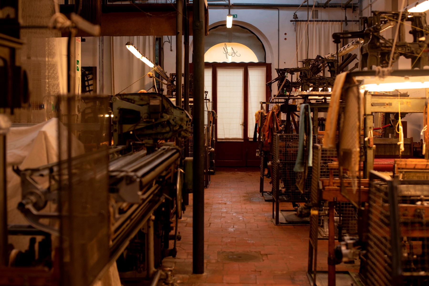 Esta fotografía, tomada el 29 de octubre de 2018, muestra una vista general de la antigua fábrica de seda Antico setificio Fiorentino en Florencia. Foto: AFP
