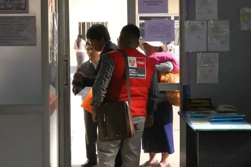 Especialistas del Ministerio de la Mujer atienden a niña de nueve meses agredida por su padrastro en Junín. ANDINA/Pedro Tinoco