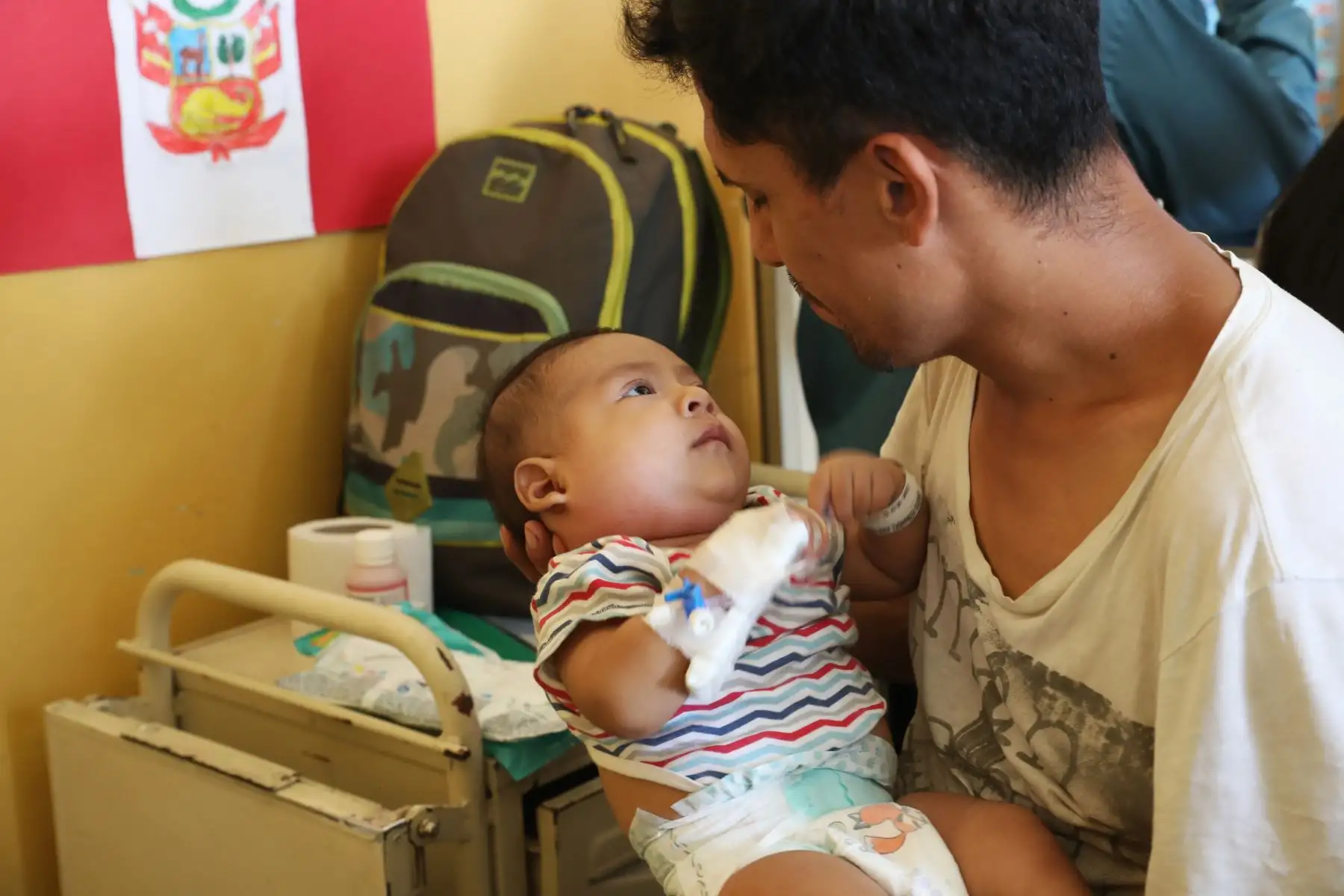Los nacimientos buscan llevar alegría a los niños hospitalizados que por alguna circunstancia se encuentran recibiendo atención médica especializada en el INSN. Foto: ANDINA/Melina Mejía