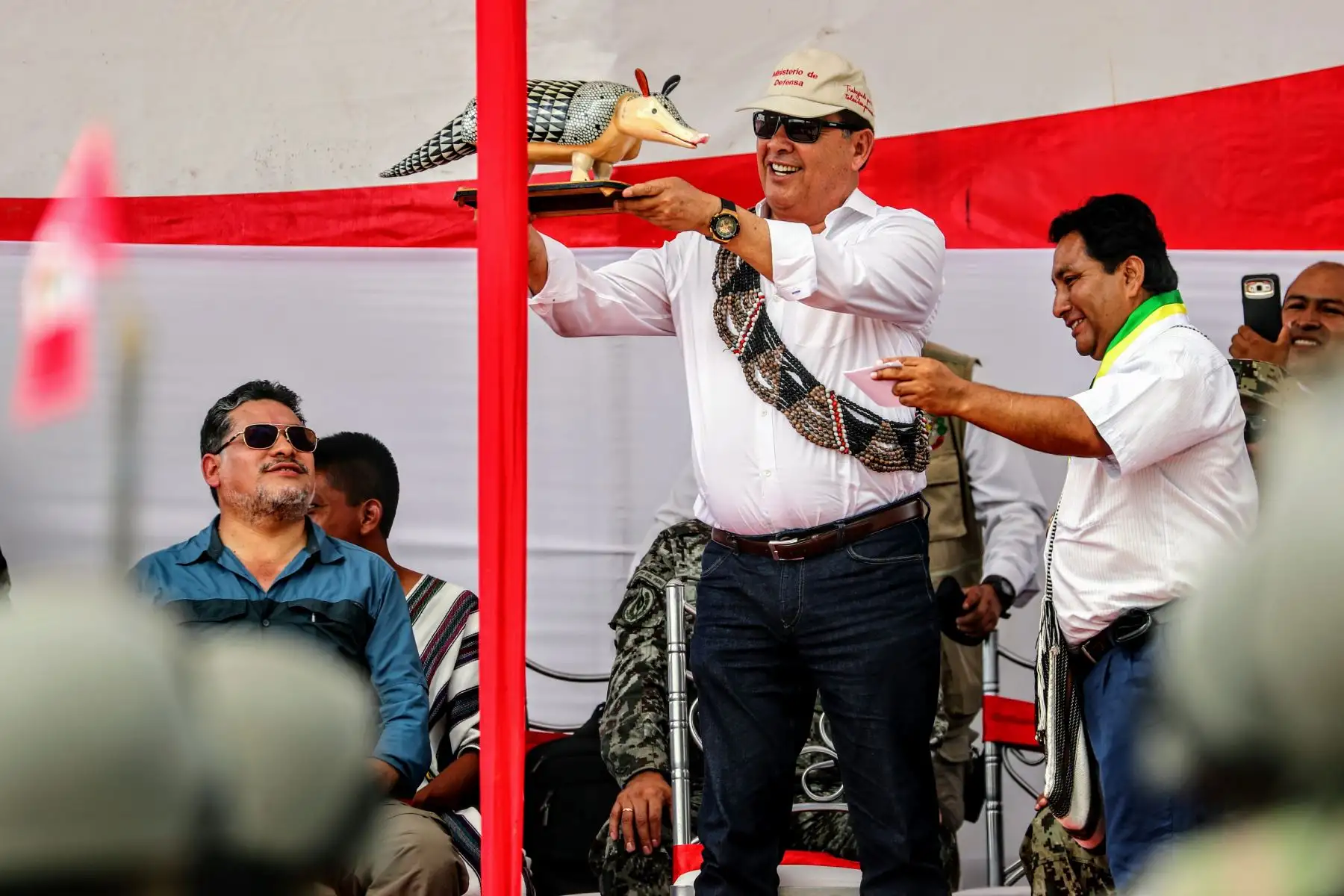 Ministro de Defensa José Huerta participa en campaña cívica multisectorial del Comando Conjunto en Mazamari, El VRAEM. Foto: ANDINA/Luis Iparraguirre
