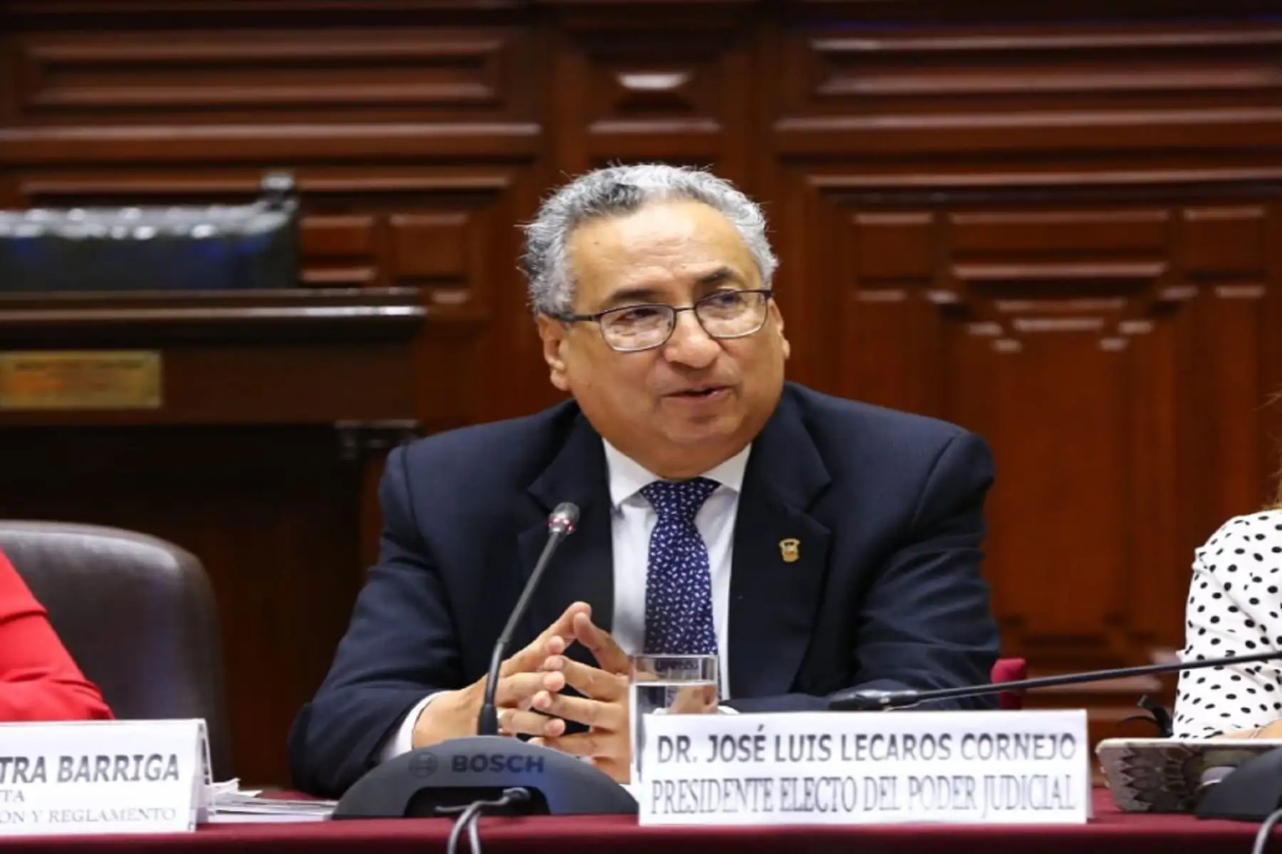 Presidente electo del Poder Judicial, José Luis Lecaros.