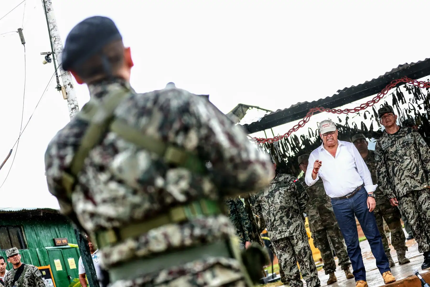 Ministro de Defensa visita base contraterrorista Valle Esmeralda. Foto: ANDINA/Luis Iparraguirre