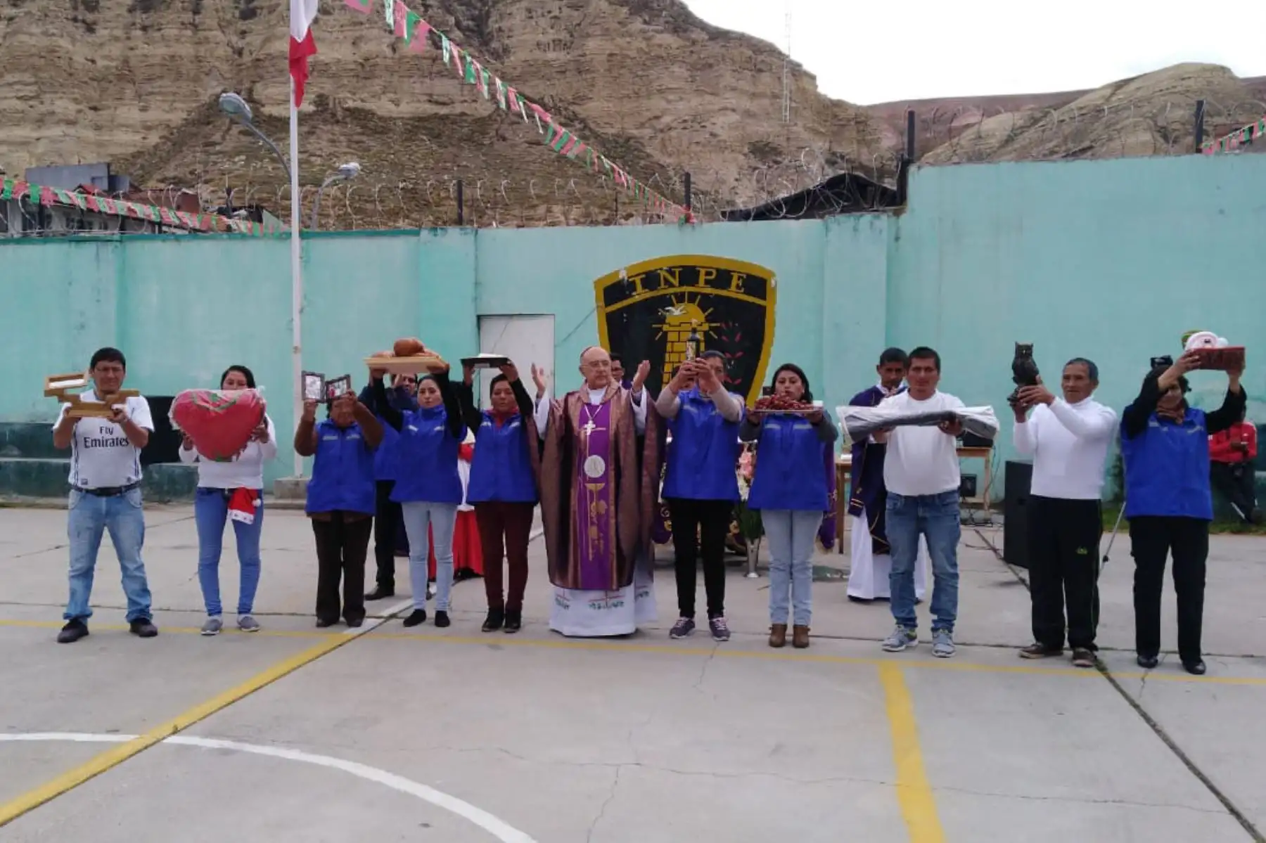 El cardenal Pedro Ricardo Barreto Jimeno ofició misa en el penal de La Oroya, región Junín.