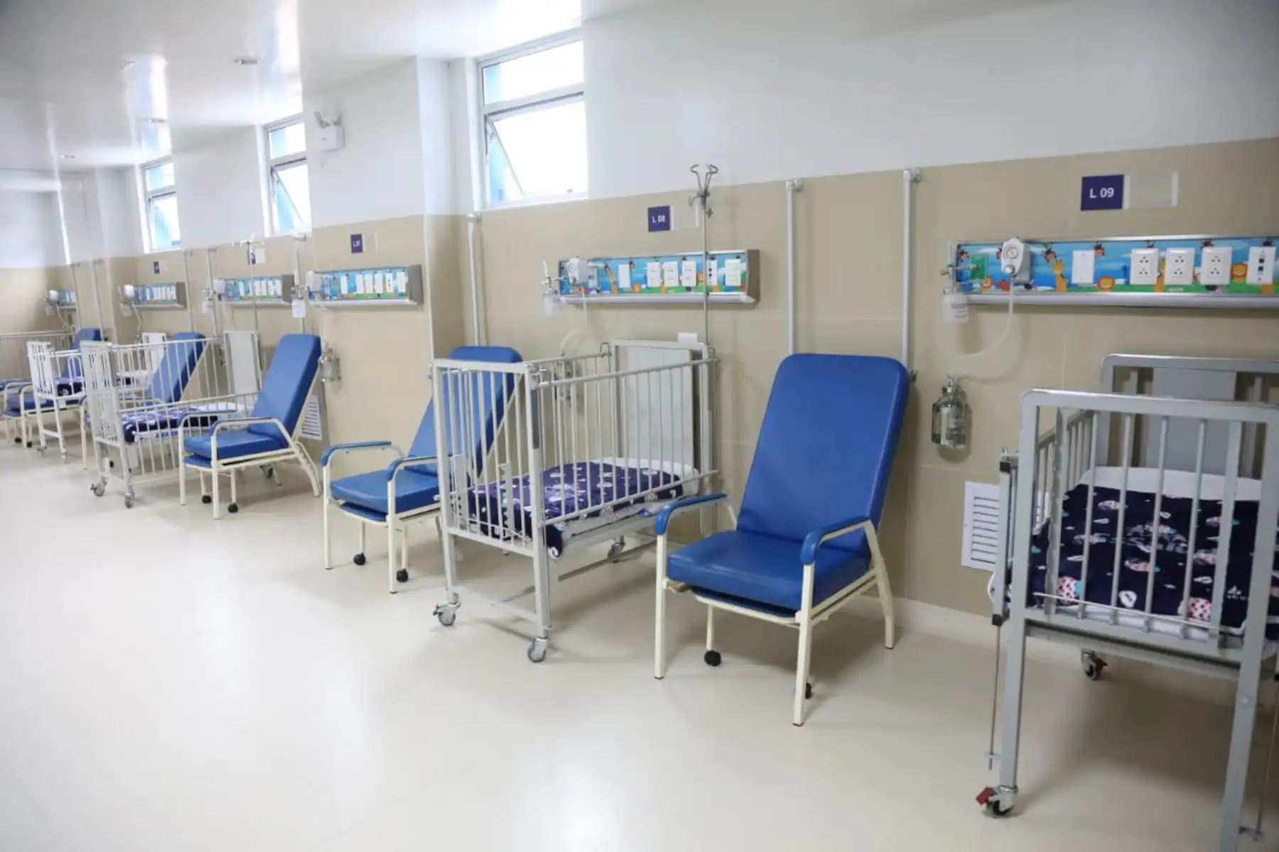 Nuevos ambientes de
pediatría y Hospital de Día, ubicados en el primer y tercer piso de dicho
nosocomio. Foto: ANDINA/Essalud