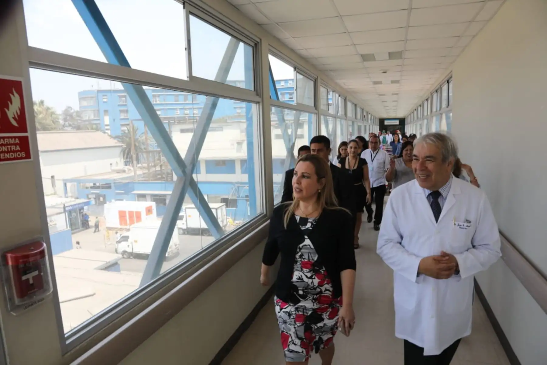 Presidenta ejecutiva de
EsSalud, Fiorella Molinelli, inagurò nuevos ambientes de
pediatría en Hospital Guillermo Almenara. Foto: ANDINA/Essalud