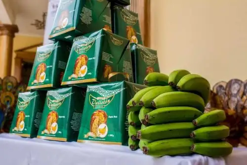 El Centro de Innovación Productiva y Transferencia Tecnológica (CITE Agropecuario) Cedepas Norte y el CITE Agroindustrial Chavimochic del Instituto Tecnológico de la Producción brindaron asesoría técnica y comercial para la elaboración de un panetón hecho con harina de plátano orgánico e ingredientes regionales como cáscara de naranja confitada, arándano y chía.