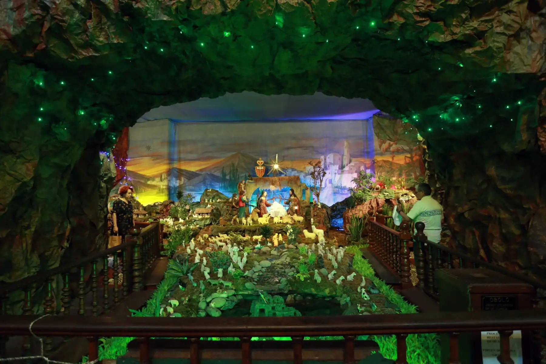 Nacimiento en la Iglesia La Merced.Foto: ANDINA/Norman Córdova