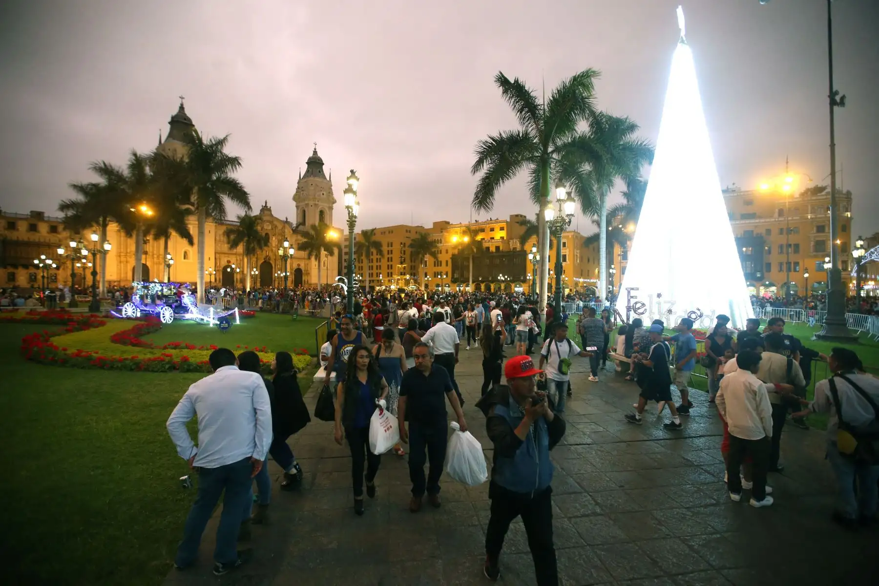 Los locales y zonas comerciales de la capital se han visto abarrotados de personas en los últimos días para realizar las denominadas “compras de último momento” por Navidad.
Foto: ANDINA/Vidal Tarqui