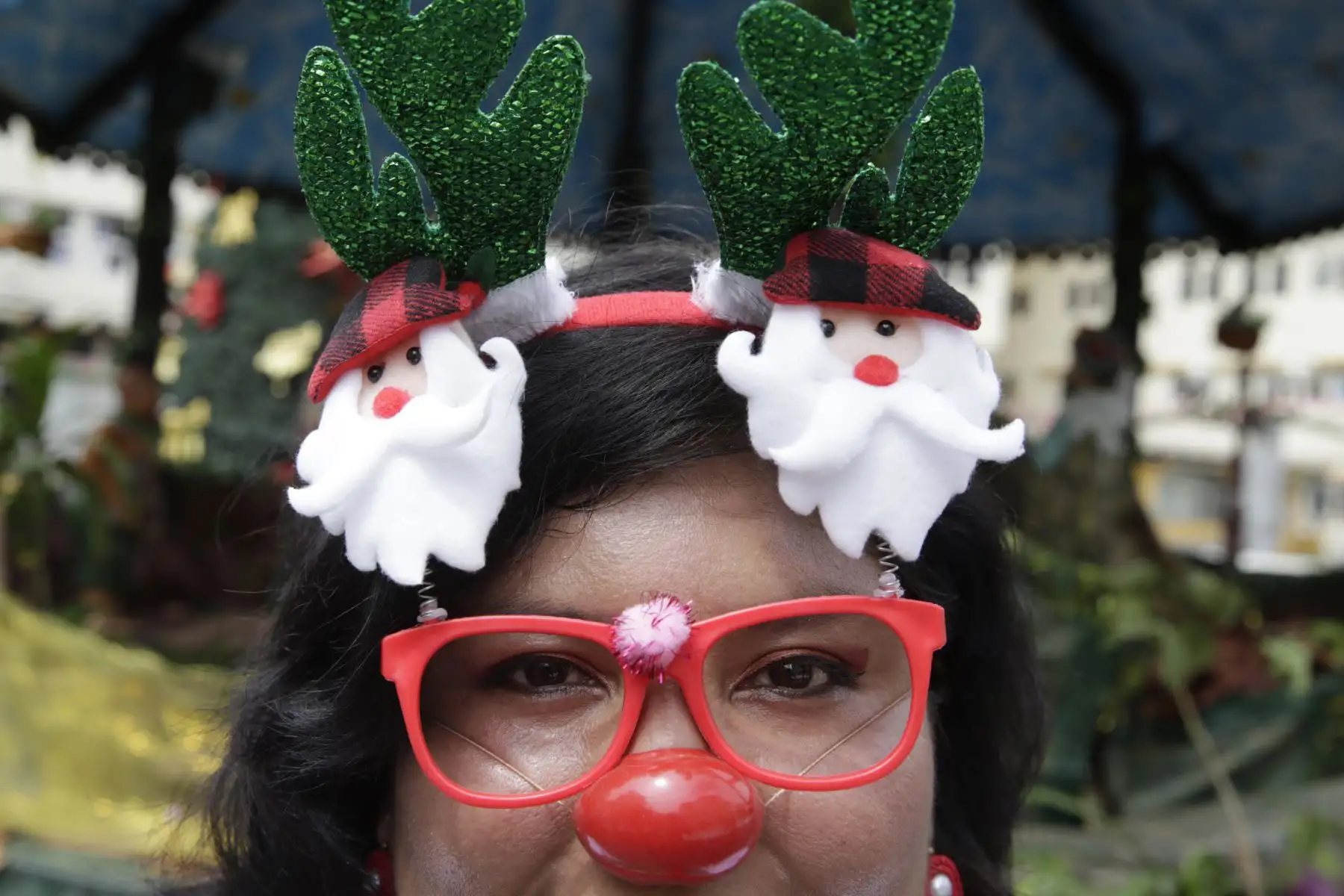 Payasos de Emergencia celebran junto a los pacientes del Instituto Nacional de Salud del Niño (INSN) en esta navidad. Foto: ANDINA/Nathalie Sayago