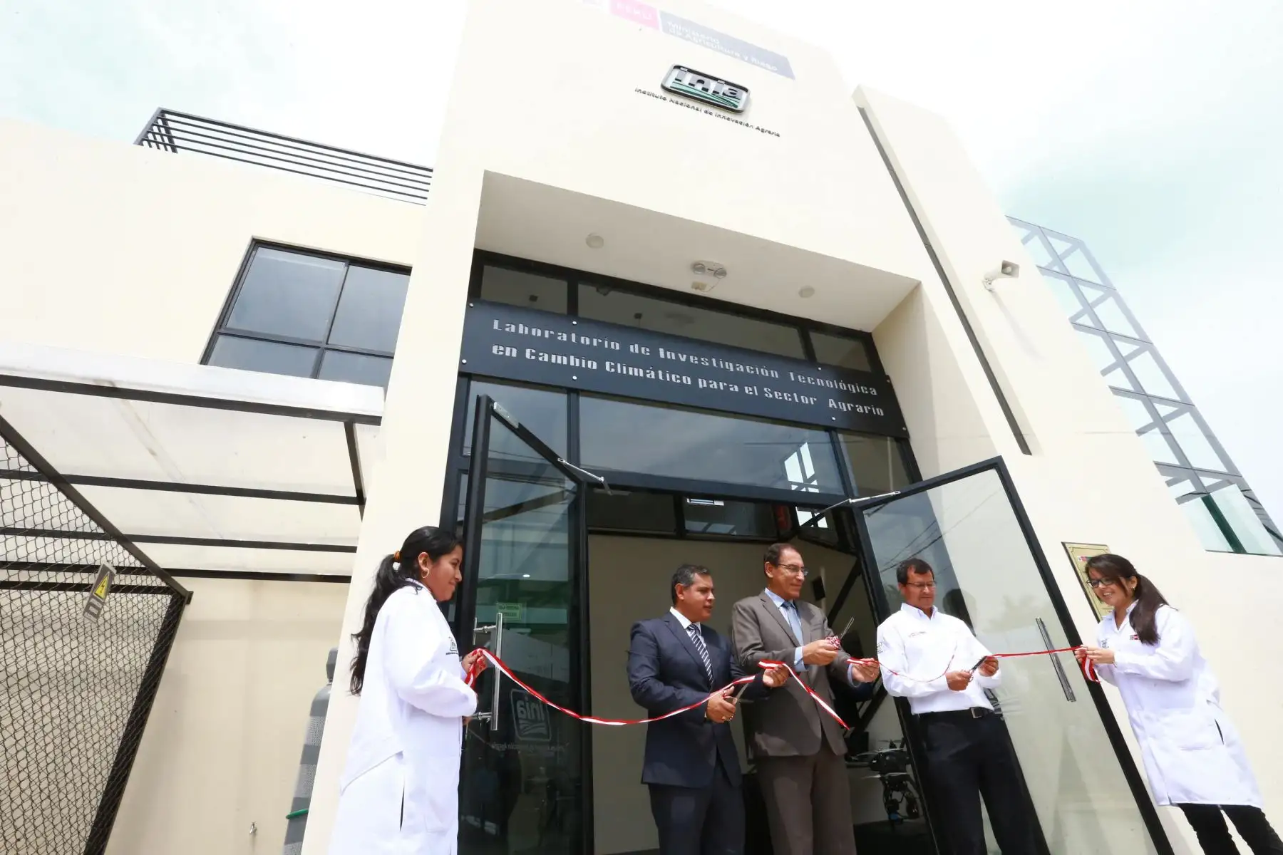 Presidente Vizcarra inaugura Laboratorio de Investigación Tecnológica en Cambio Climático para el Sector Agrario. Foto: ANDINA/Prensa Presidencia
