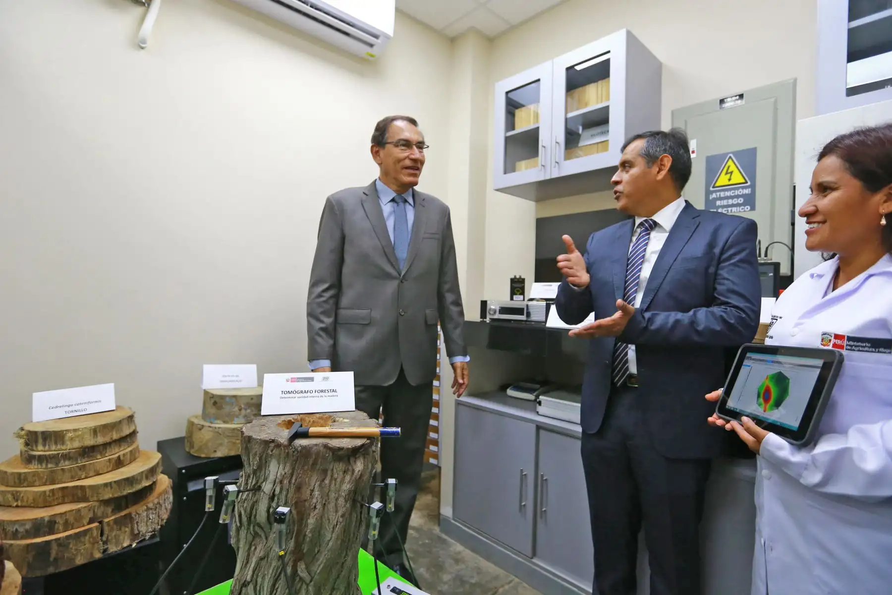 Presidente Vizcarra inaugura Laboratorio de Investigación Tecnológica en Cambio Climático para el Sector Agrario. Foto: ANDINA/Prensa Presidencia