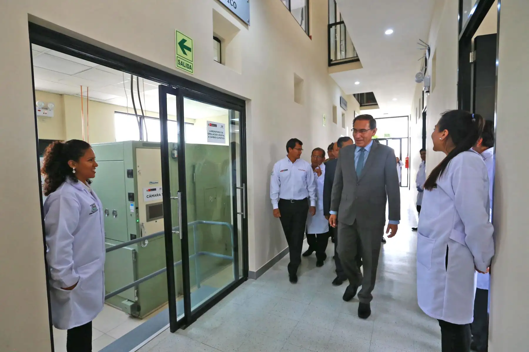 Presidente Vizcarra inaugura Laboratorio de Investigación Tecnológica en Cambio Climático para el Sector Agrario. Foto: ANDINA/Prensa Presidencia