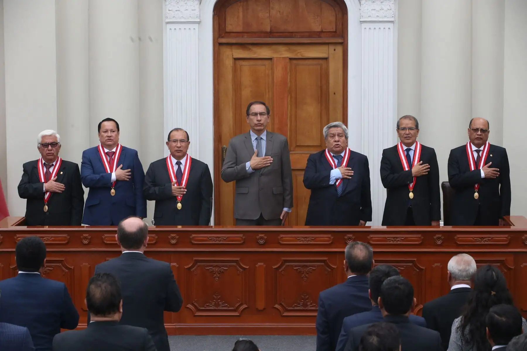 El presidente de la República, Martín Vizcarra, invocó a los gobernadores y vicegobernadores regionales a ser sus principales aliados en la lucha contra la corrupción. Foto: ANDINA/Vidal Tarqui
