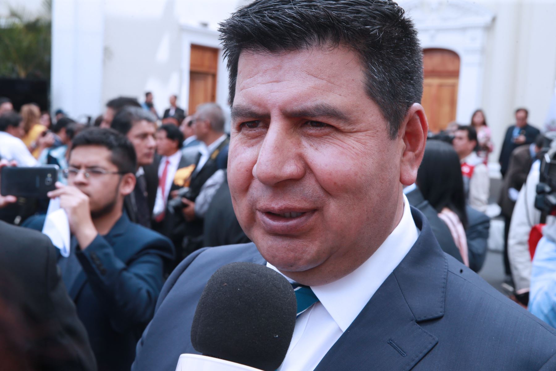 Maciste Díaz, gobernador regional de Huancavelica para el período 2019-2022. ANDINA/Norman Córdova