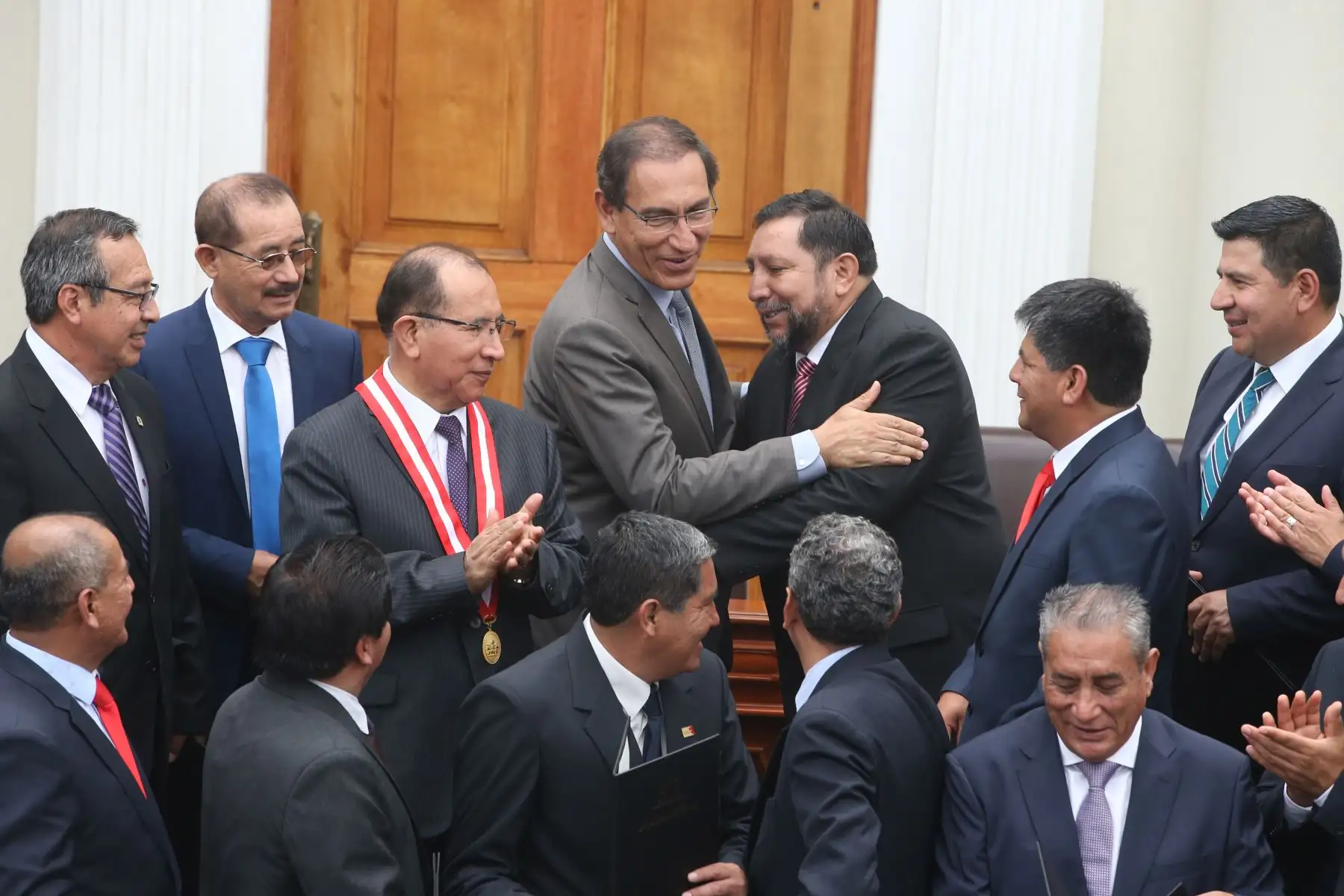 El presidente de la República, Martín Vizcarra, invocó a los gobernadores y vicegobernadores regionales a ser sus principales aliados en la lucha contra la corrupción. Foto: ANDINA/Vidal Tarqui