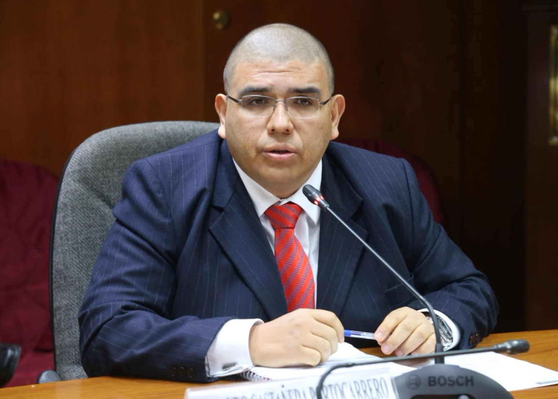 Viceministro de Justicia, Fernando Castañeda. Foto: @congresoperu