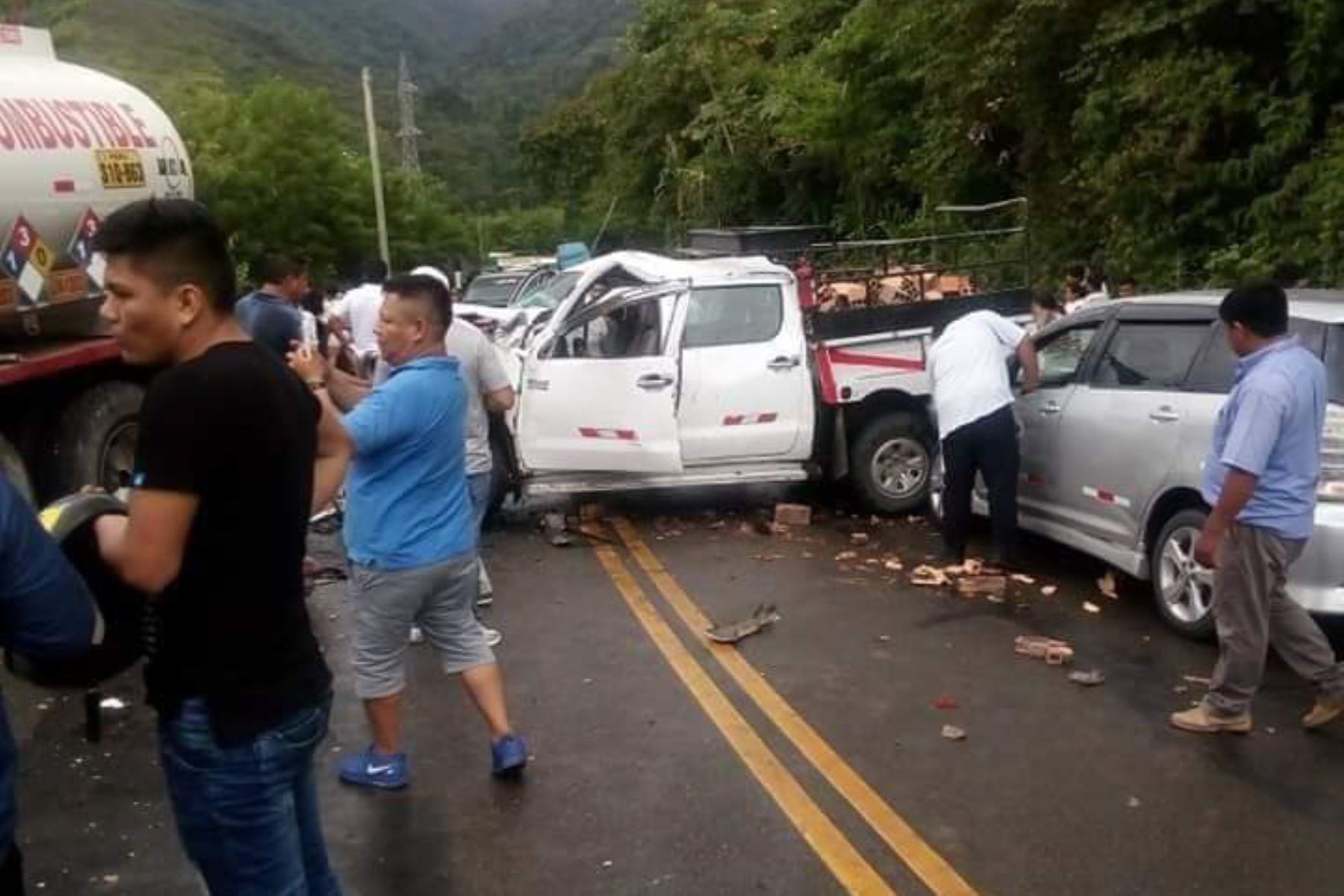 Triple choque deja un herido grave en región San Martín. Foto: ANDINA.