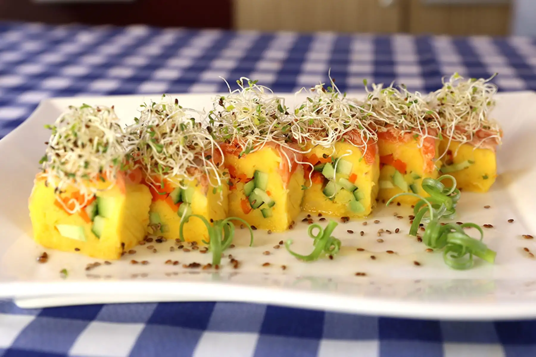 Maki-causa con trucha para Año Nuevo. Foto: ANDINA/Difusión.
