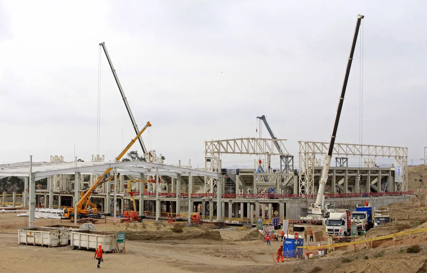 Avance de  las obras de Lima 2019, en  el Polideportivo de Villa el Salvador. Foto: ANDINA/Difusión