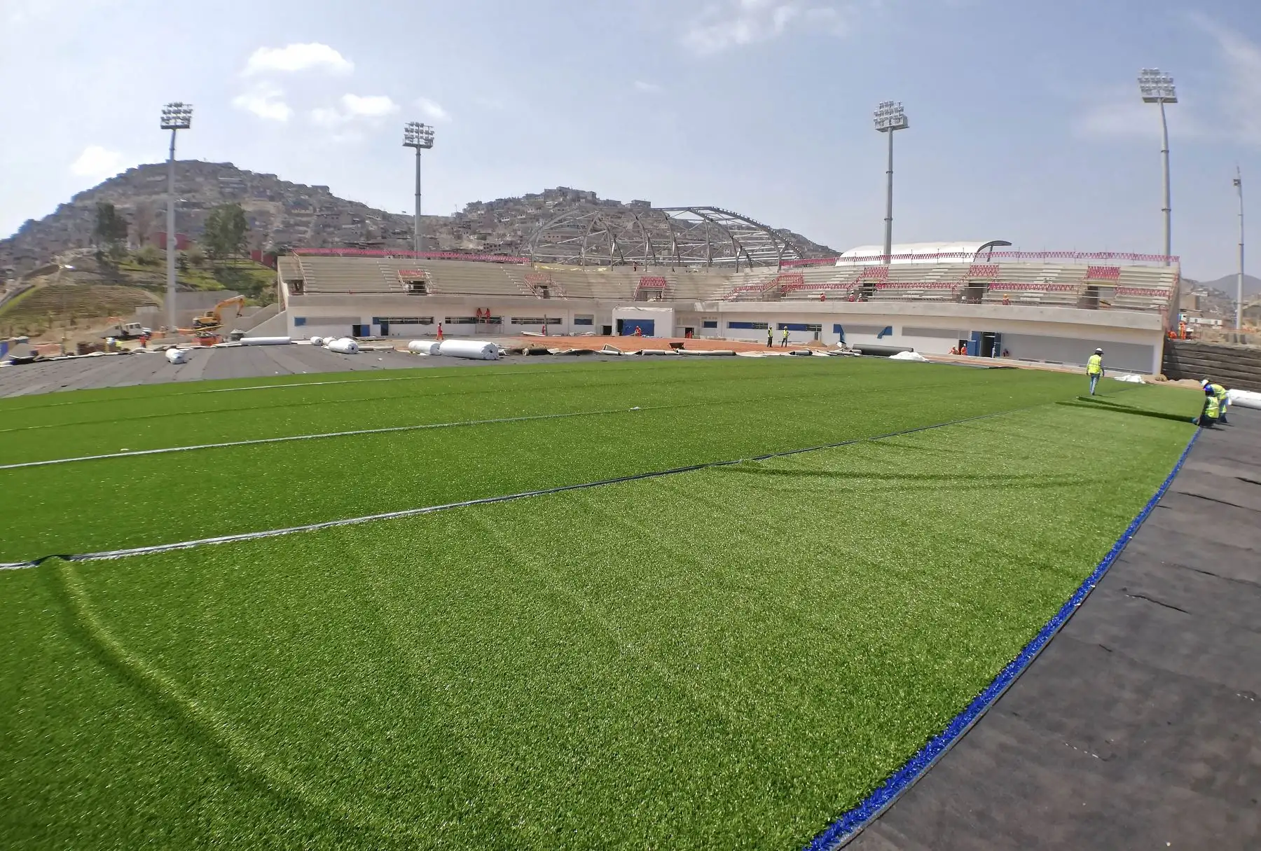 Avance de las obras de Lima 2019, en el Complejo de Villa María de Triunfo. Foto:ANDINA/Difusiòn