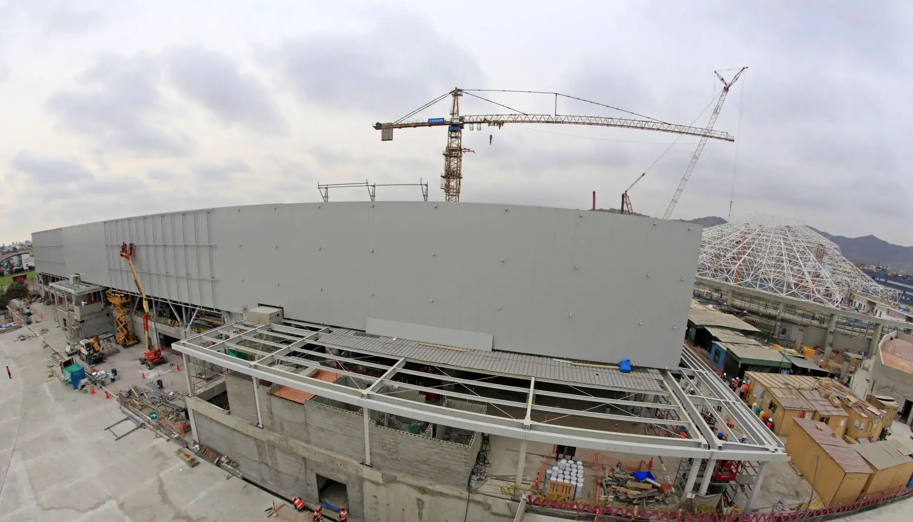 Avance de las  obras de Lima 2019, centro acuático en la Videna. Foto: ANDINA/Difusiòn