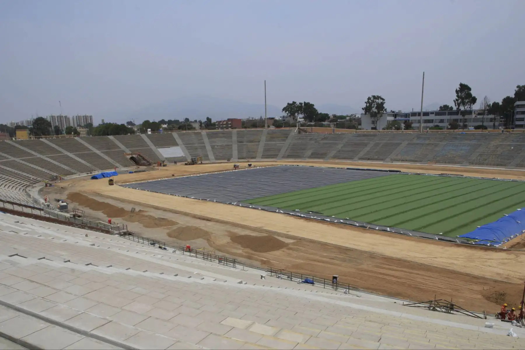 Avance de las  obras de Lima 2019. Estadio de la Universidad San marcos. Foto;ANDINA/Difusiòn
