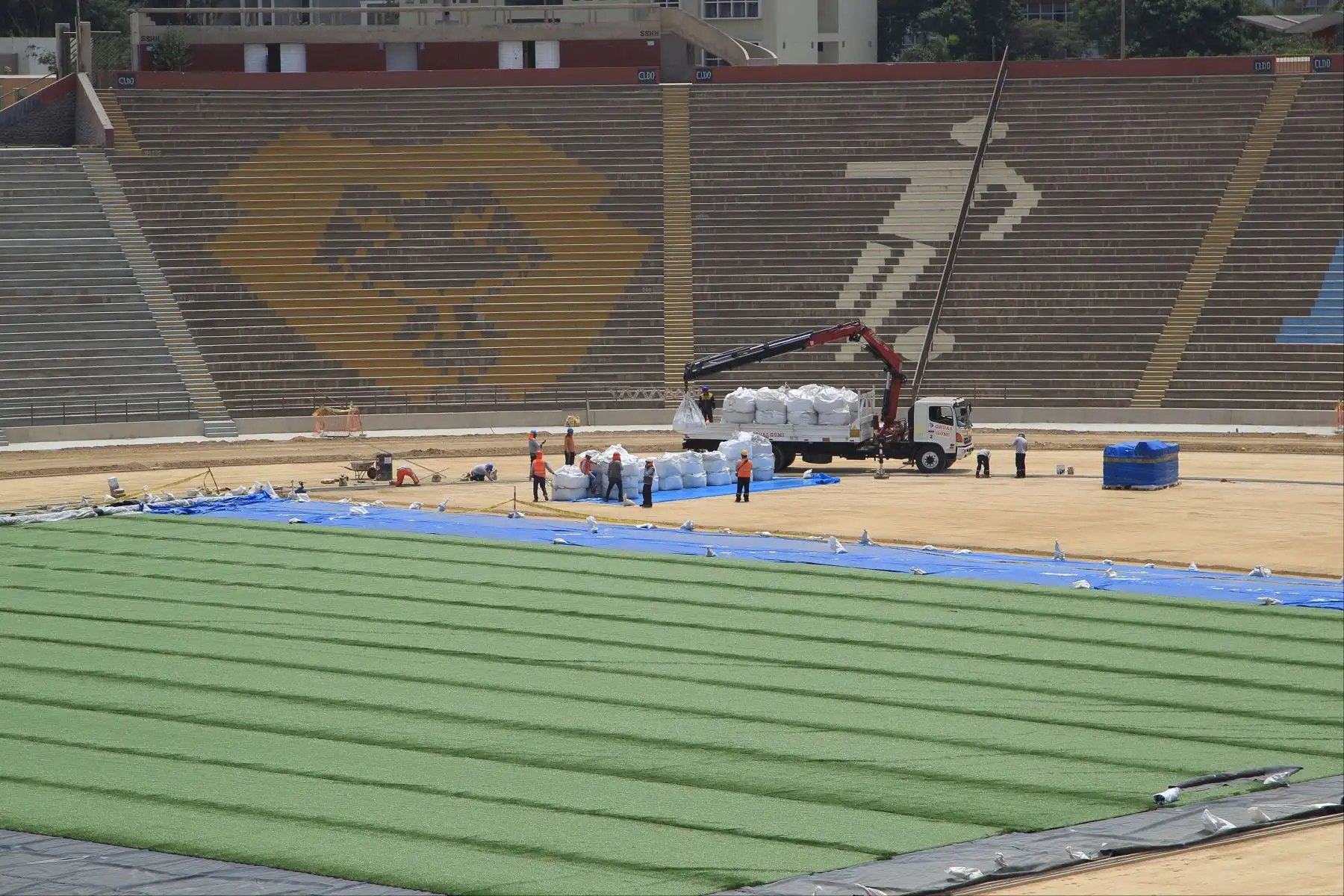 Avance de las  obras de Lima 2019. Estadio de la Universidad San marcos. Foto;ANDINA/Difusiòn