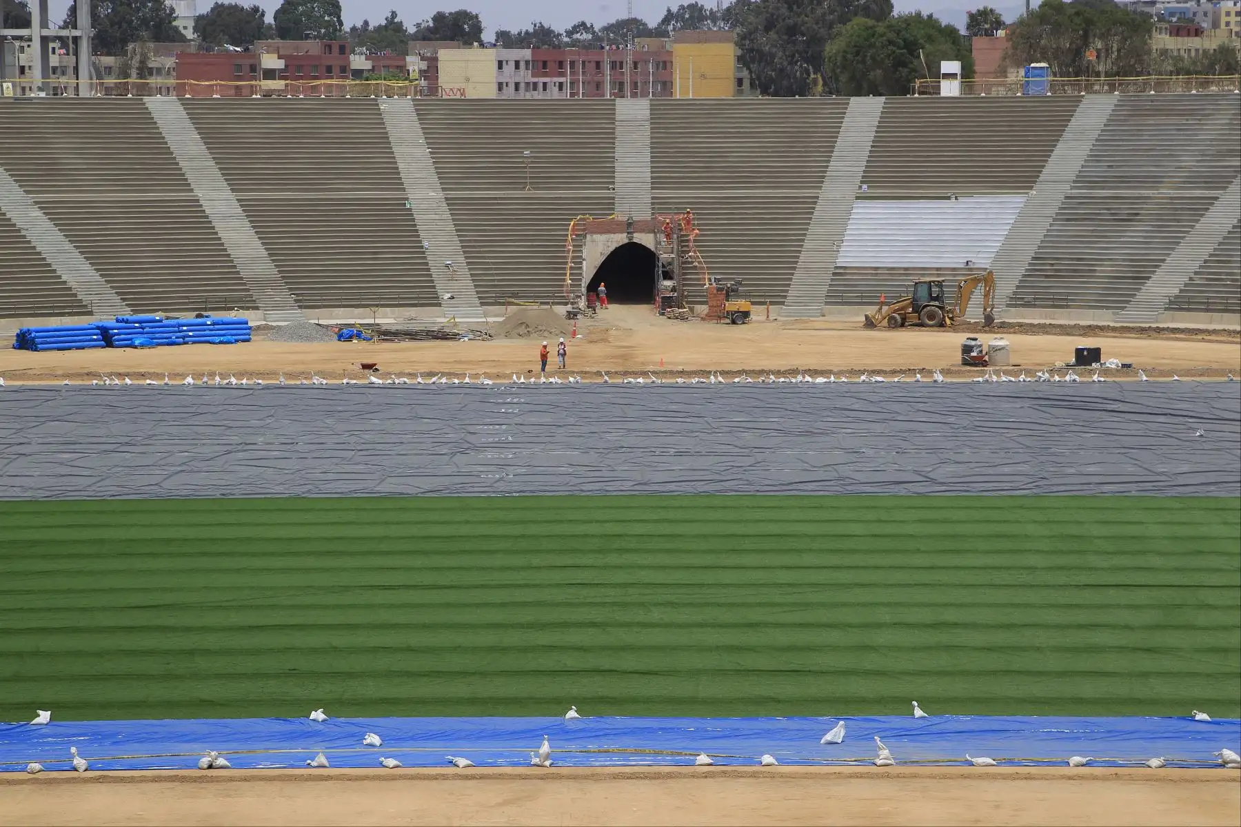 Avance de las  obras de Lima 2019. Estadio de la Universidad San marcos. Foto;ANDINA/Difusiòn