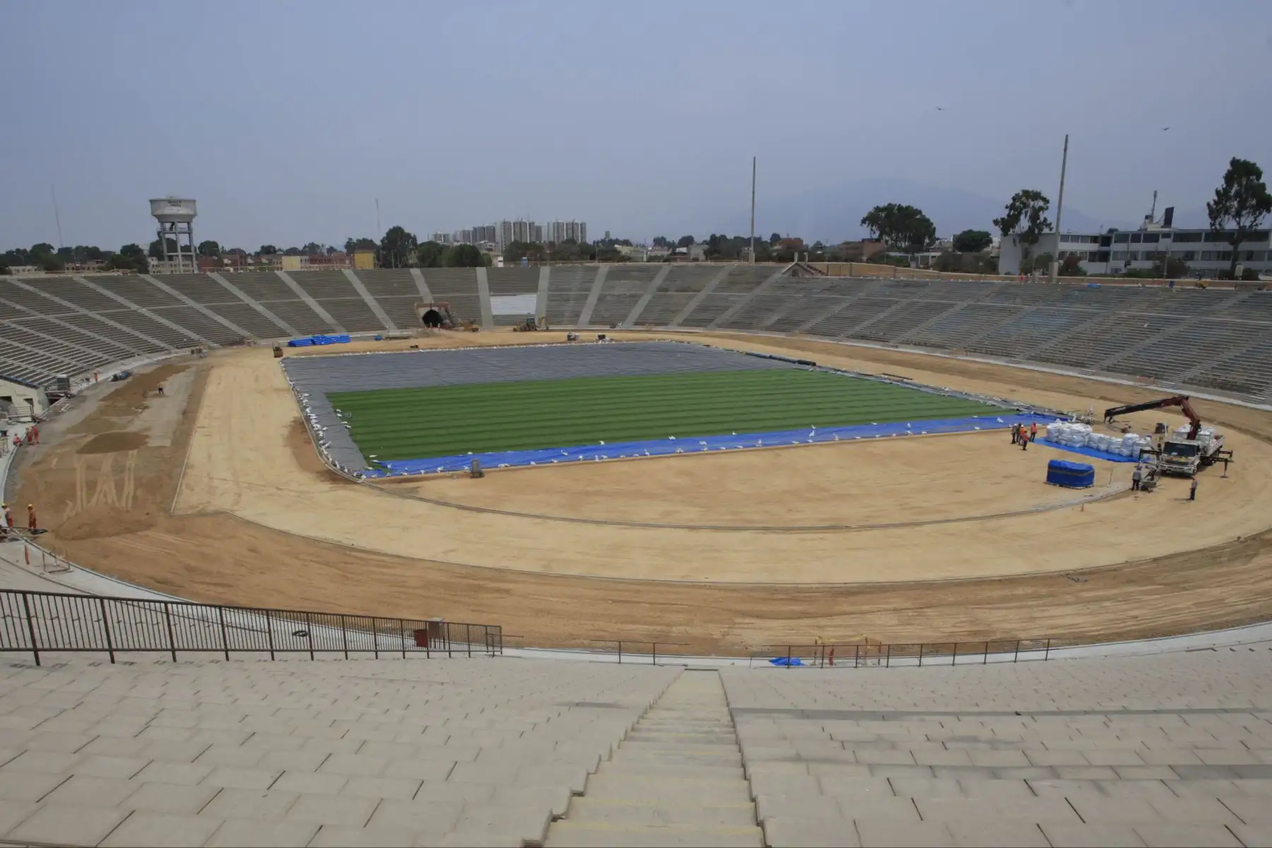 Avance de las  obras de Lima 2019. Estadio de la Universidad San marcos. Foto;ANDINA/Difusiòn