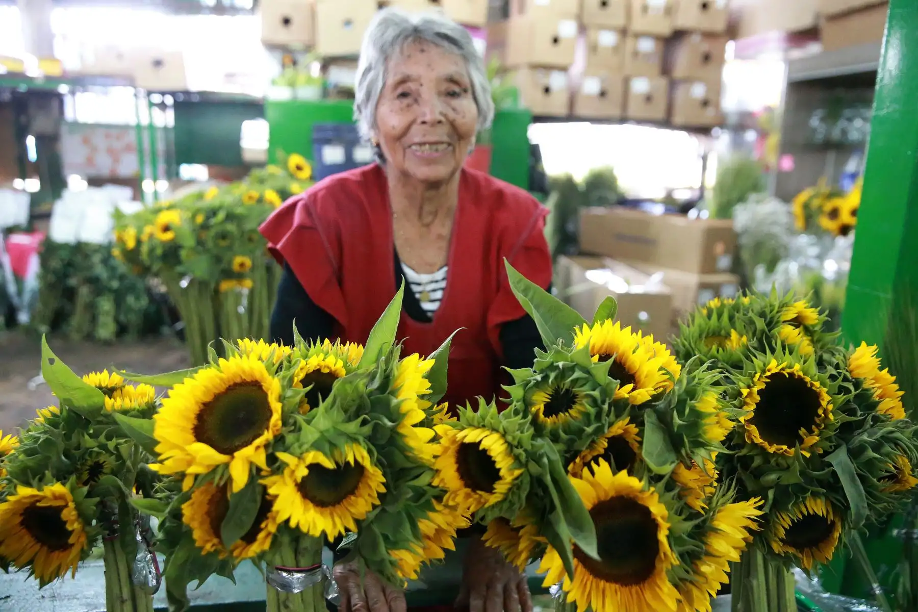 Flores amarillas, piñatas, frutas, amuletos y rituales para atraer la buena suerte se venden a pocas horas de las celebraciones del Año Nuevo 2019. Foto: ANDINA/Norman Córdova