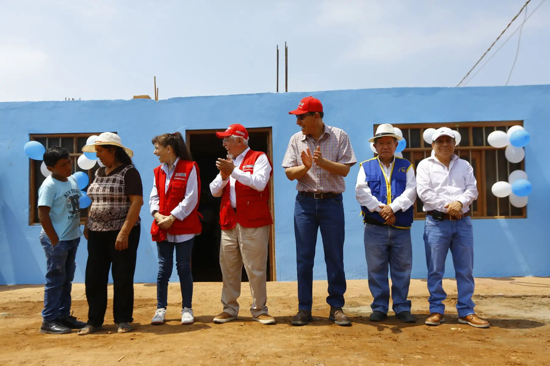 Presidente Martín Vizcarra  supervisò el funcionamiento de los servicios de agua potable y alcantarillado en el cono sur de la ciudad de Huacho. Foto: ANDINA/Prensa Presidencia
