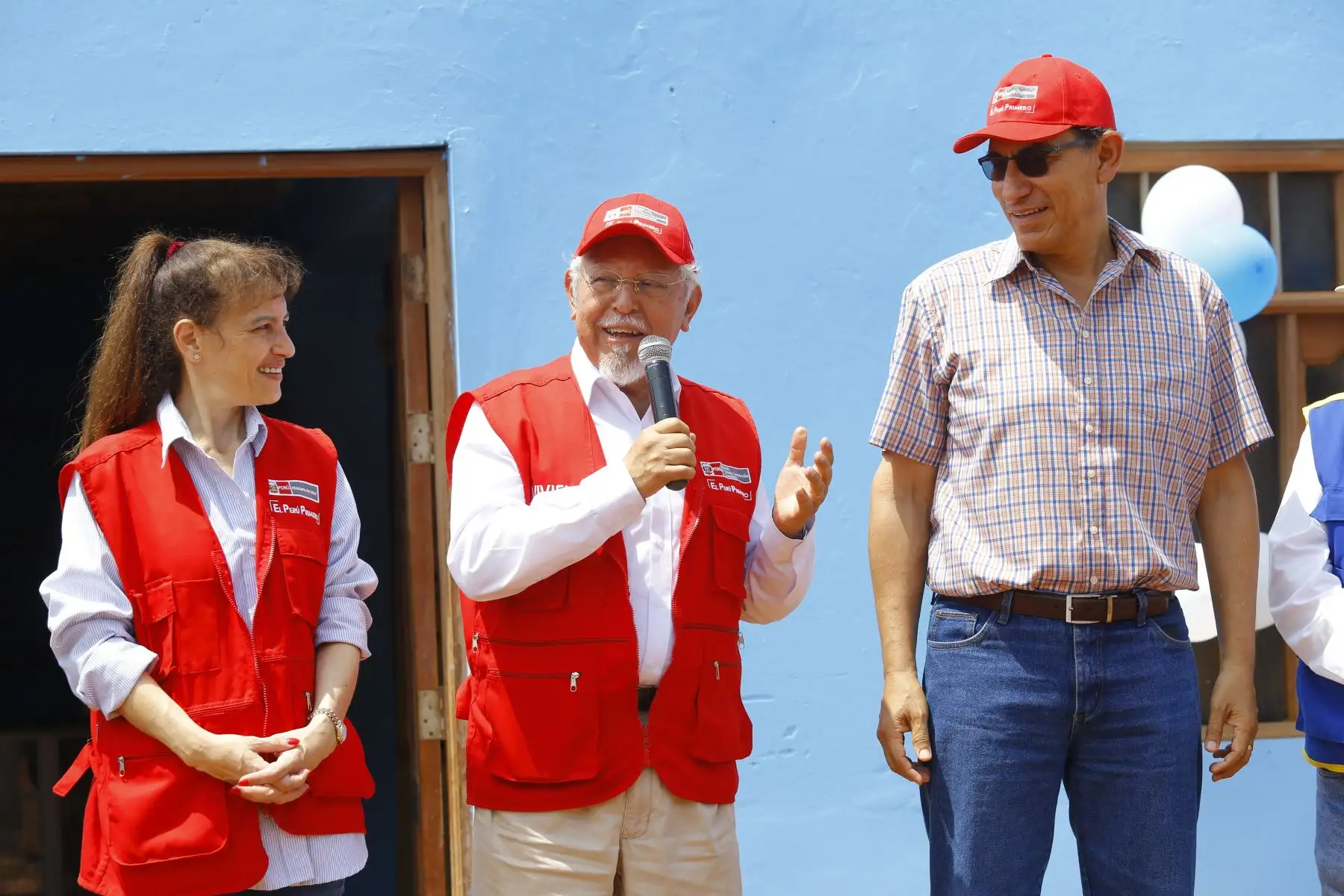 Presidente Martín Vizcarra  supervisò el funcionamiento de los servicios de agua potable y alcantarillado en el cono sur de la ciudad de Huacho. Foto: ANDINA/Prensa Presidencia