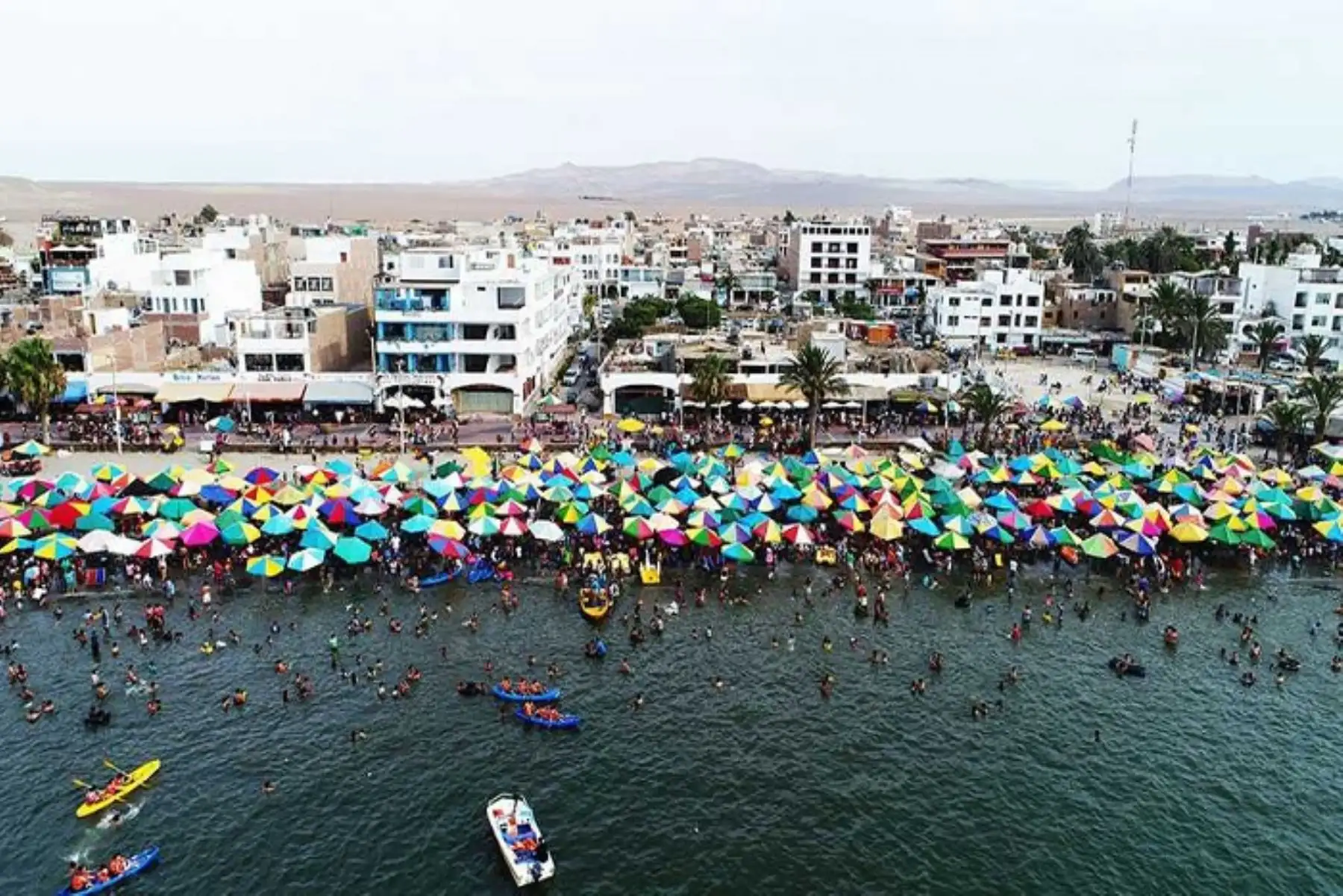 Alrededor de 50,000 personas recibirán el año nuevo en Paracas, en la región Ica, y la gran mayoría, sobre todo procedente de Lima, se trasladarán a las diversas playas que ofrece la Reserva Natural.