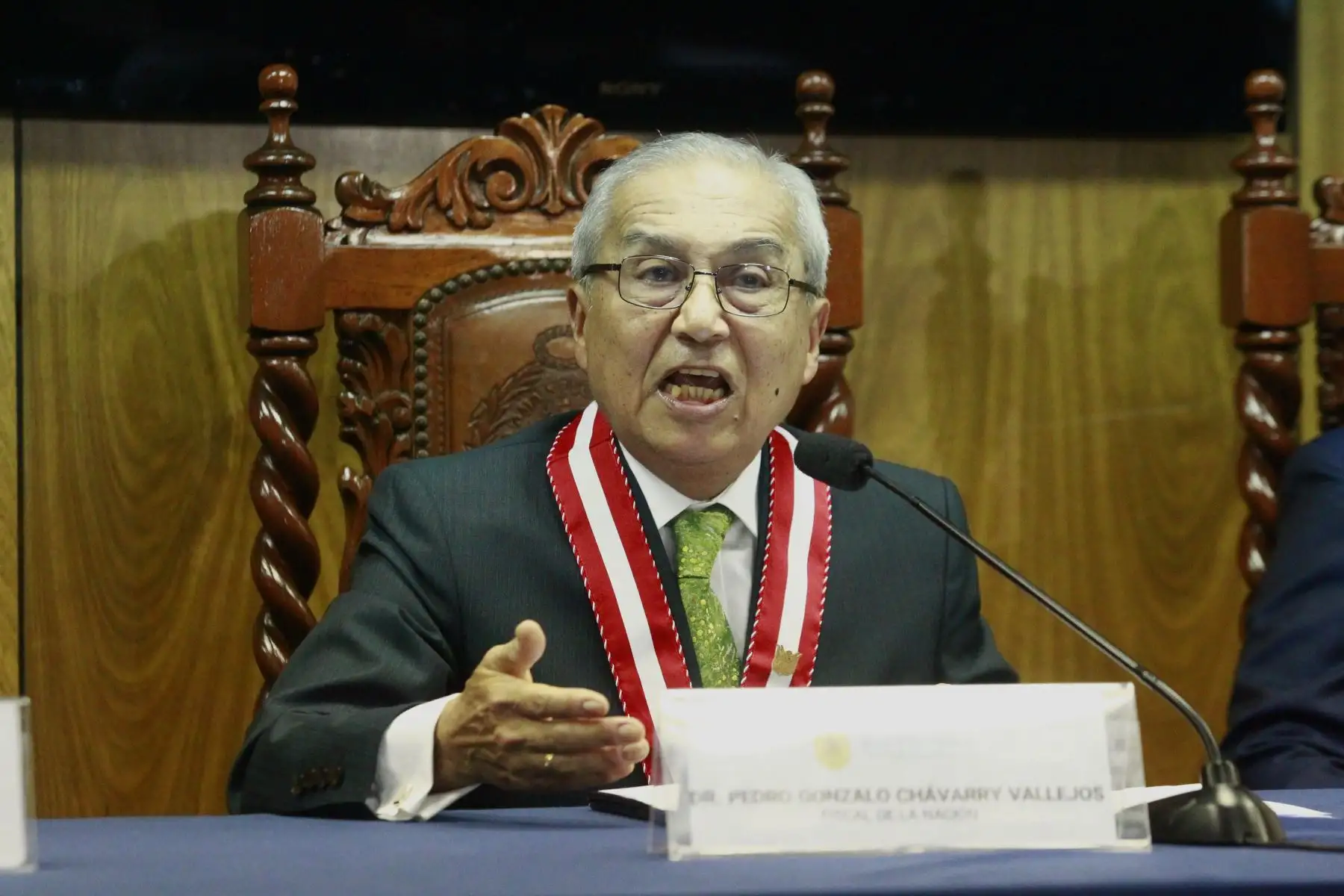 Conferencia de prensa del Fiscal de la Nación, Pedro Chavarry.Foto: ANDINA/Eddy Ramos