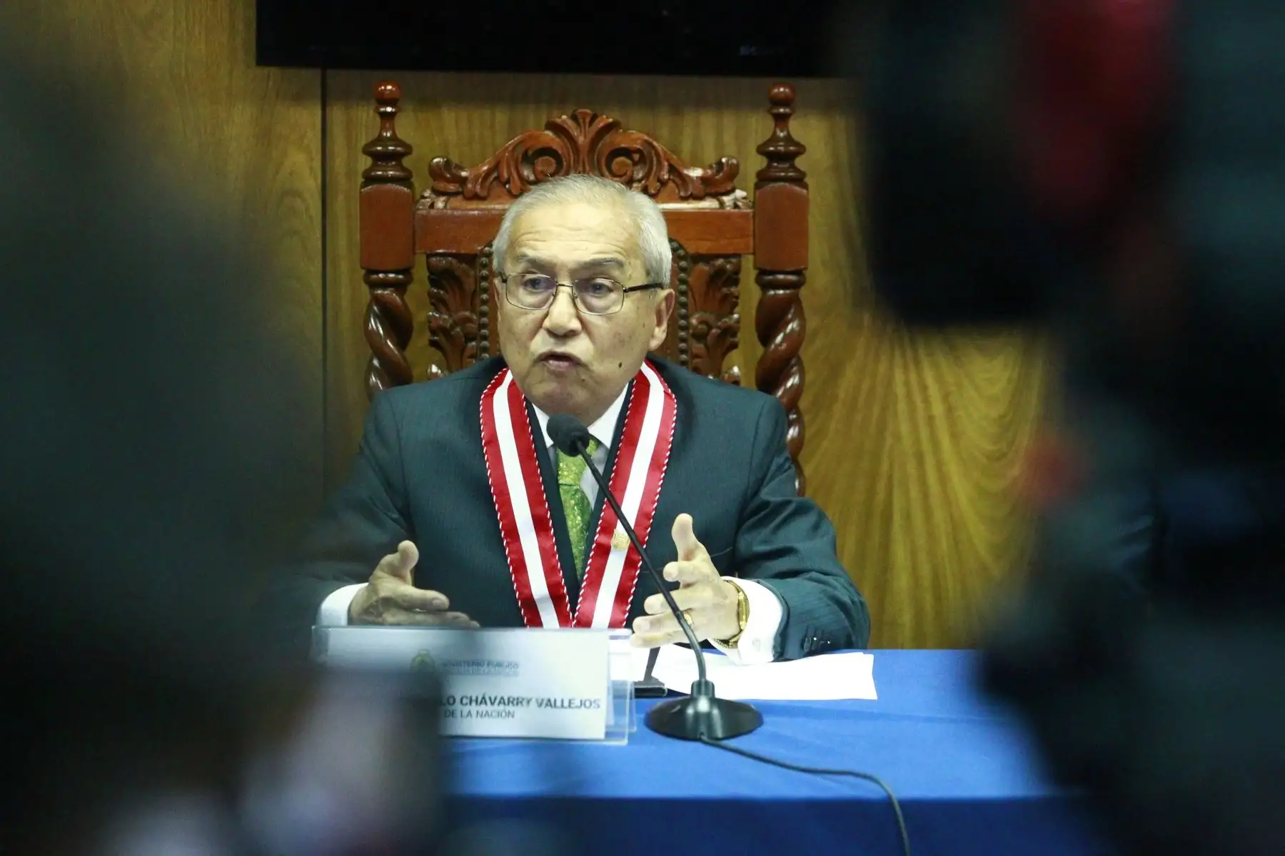 Conferencia de prensa del Fiscal de la Nación, Pedro Chavarry.Foto: ANDINA/Eddy Ramos