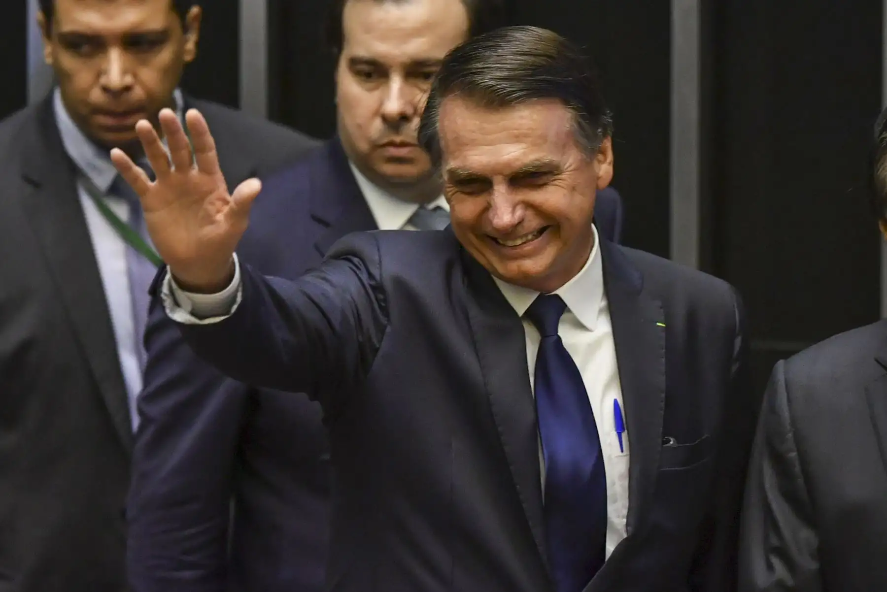 Ceremonia de juramentación del presidente electo de Brasil, Jair Bolsonaro,en  el congreso de Brasilia.Foto: AFP