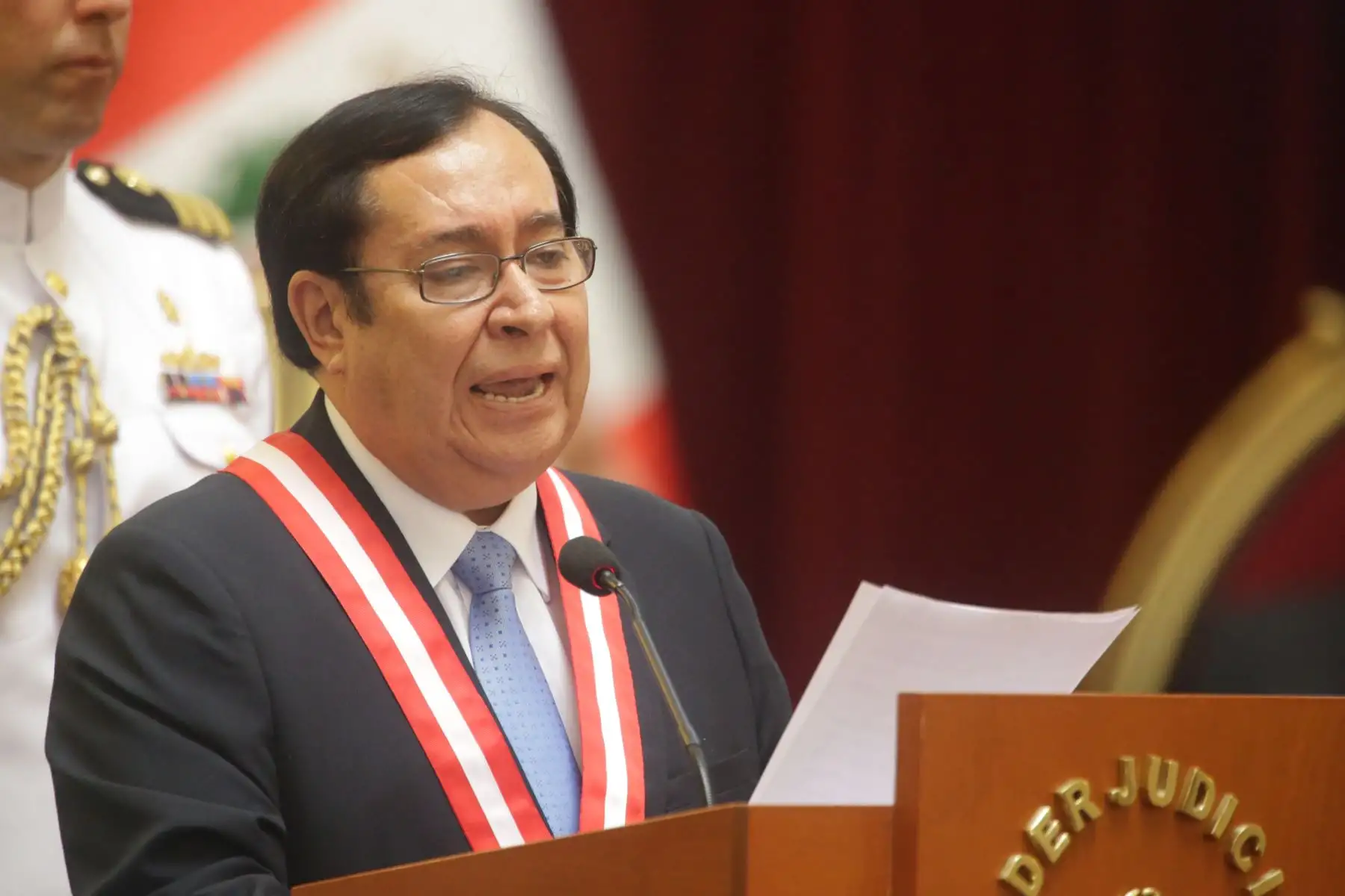 Presidente Vizcarra asiste a la juramentación del  juez supremo José Luis Lecaros Cornejo quien asume  la presidencia del Poder Judicial y de la Corte Suprema de Justicia para el periodo 2019-2020. Foto: ANDINA/Luis Iparraguirre