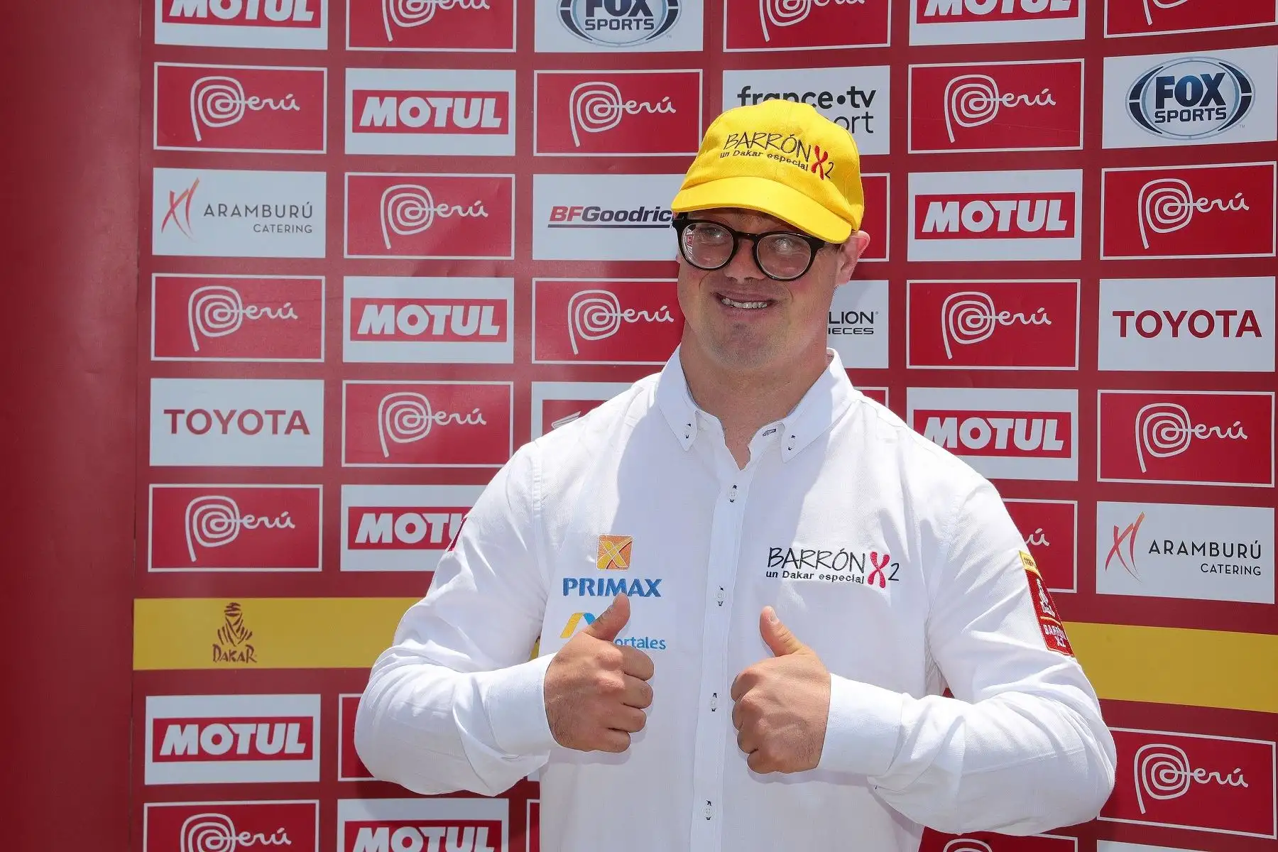 Lucas Barrón copiloto Dakar. Foto: EFE