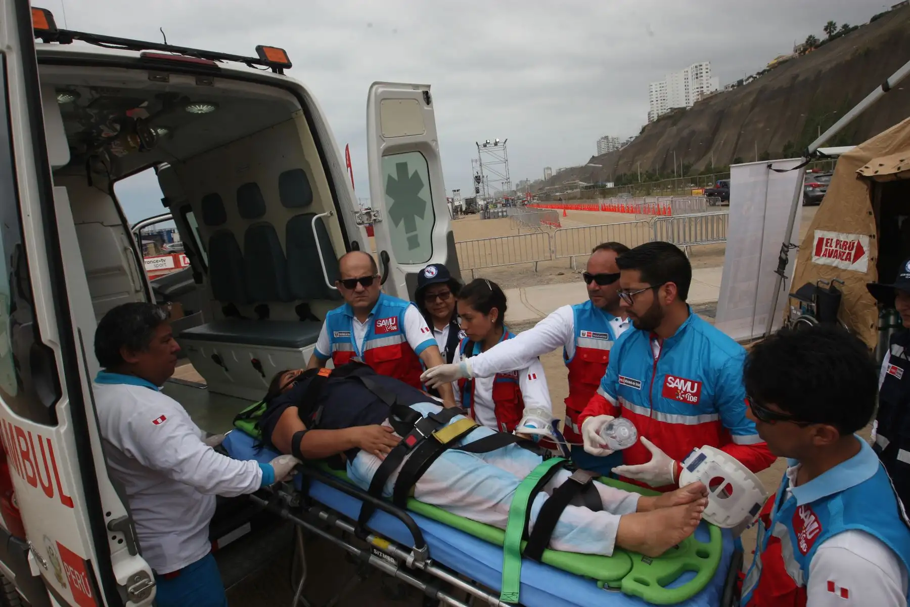 Minsa presenta plan de contingencia de salud para el Rally Dakar Perú 2019.Foto:ANDINA/Héctor Vinces.