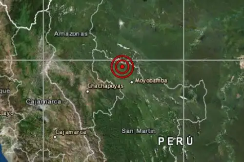 El distrito de Nueva Cajamarca,ubicado en la región San Martín, fue remecido esta tarde por un sismo de magnitud 5, el primero del 2019.