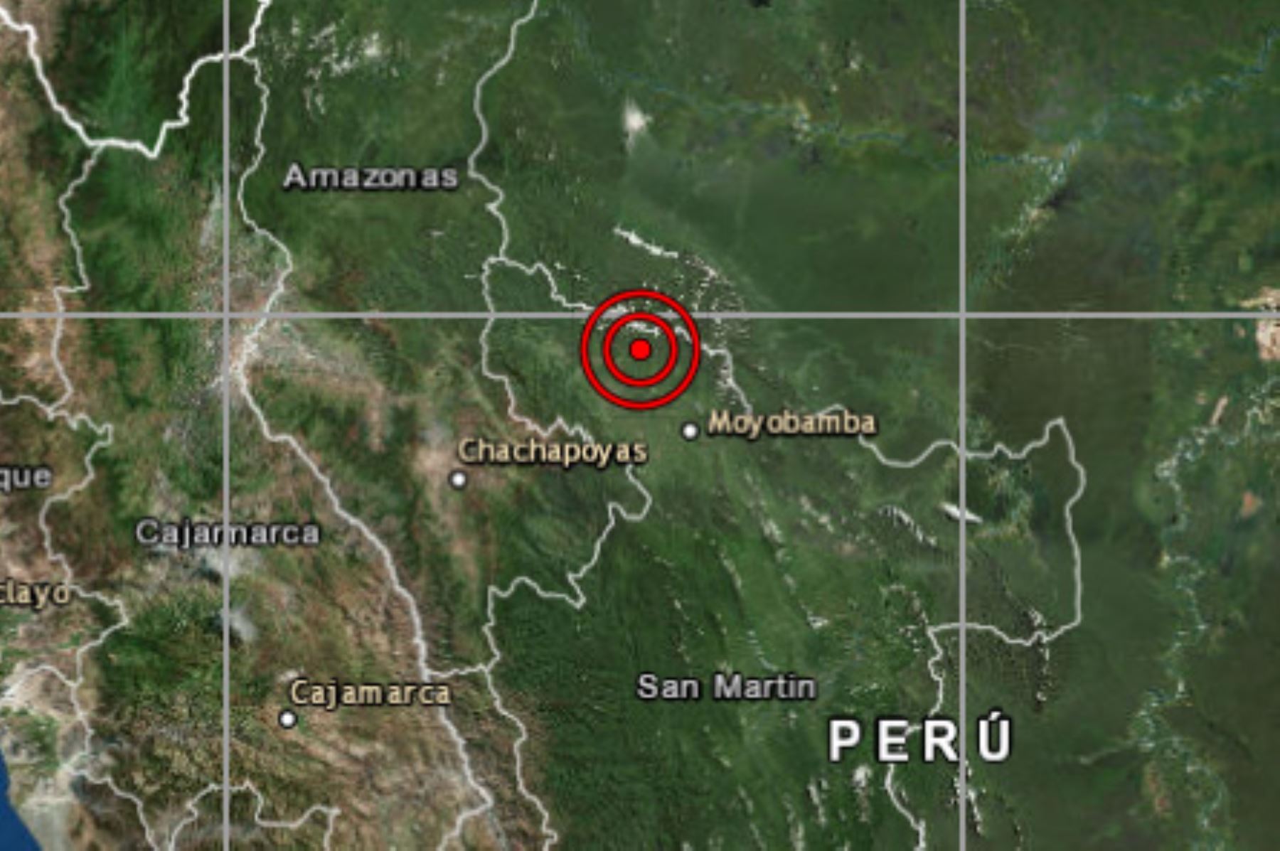 El distrito de Nueva Cajamarca,ubicado en la regiÃ³n San MartÃ­n, fue remecido esta tarde por un sismo de magnitud 5, el primero del 2019.
